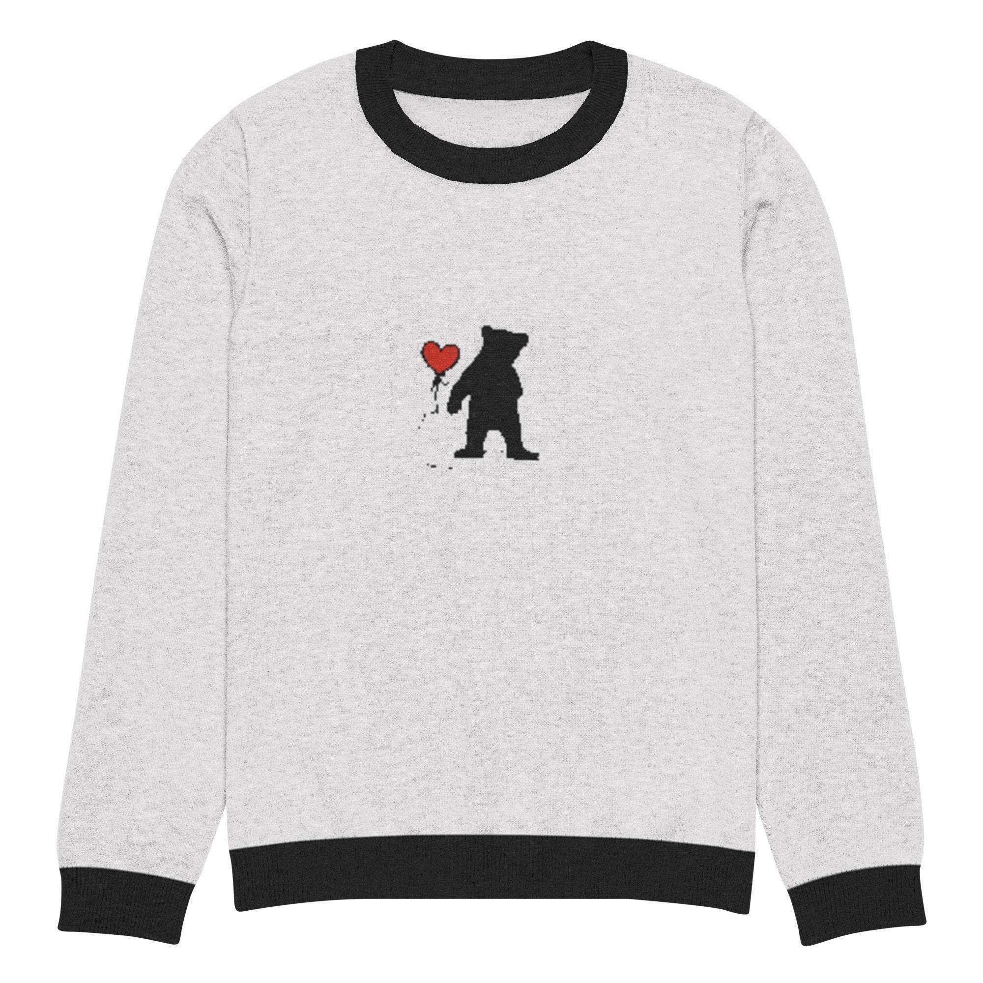 Bearish Love Crew Knitted Sweater - InvestmenTees