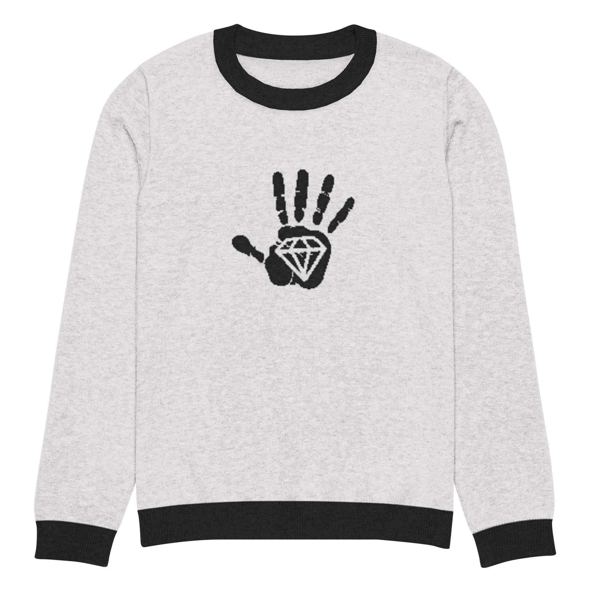 Diamond Palm Crew Knitted Sweater - InvestmenTees