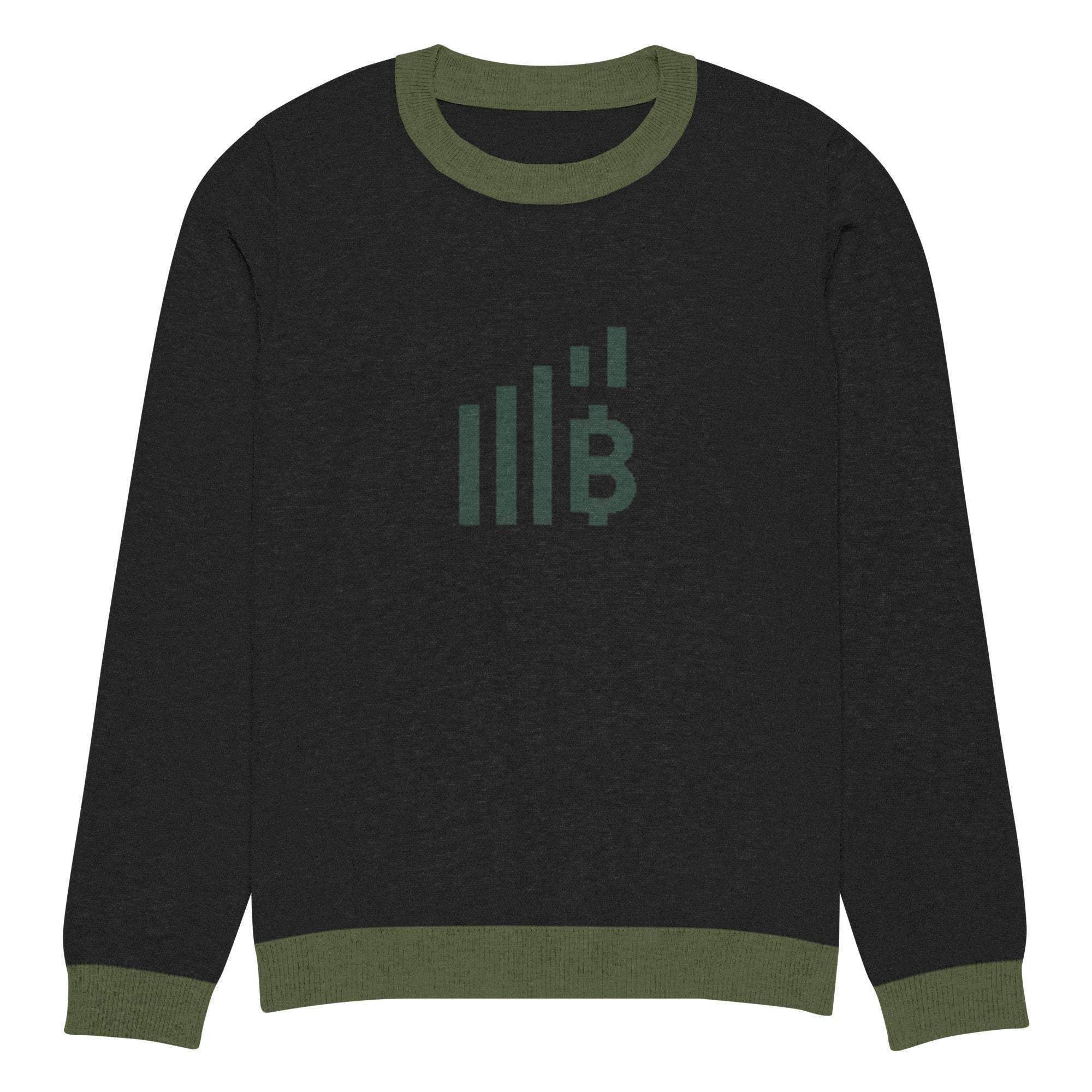 Bitcoin Rise Knitted Crew Sweater - InvestmenTees