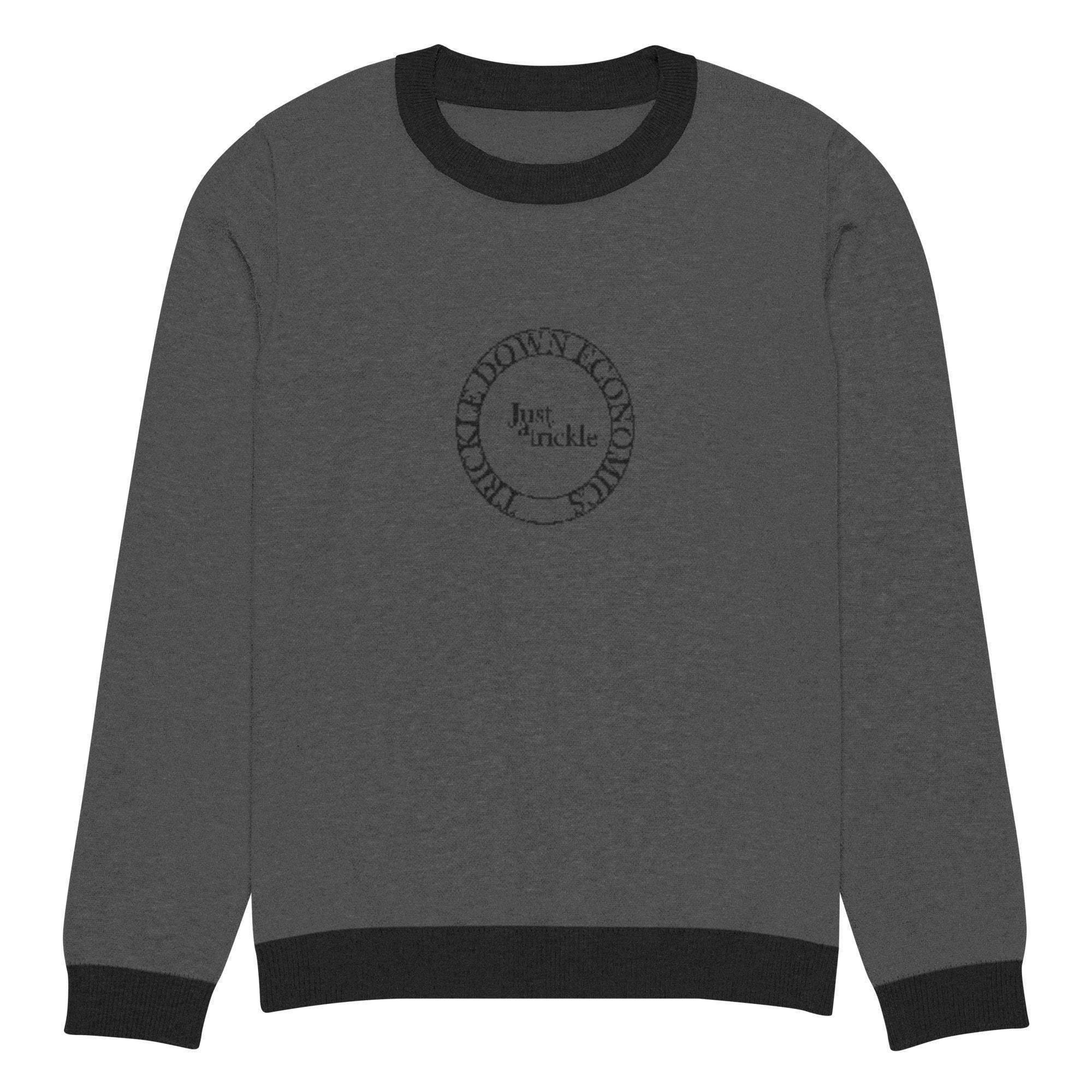Trickel Down Economics Crew Knitted Sweater - InvestmenTees
