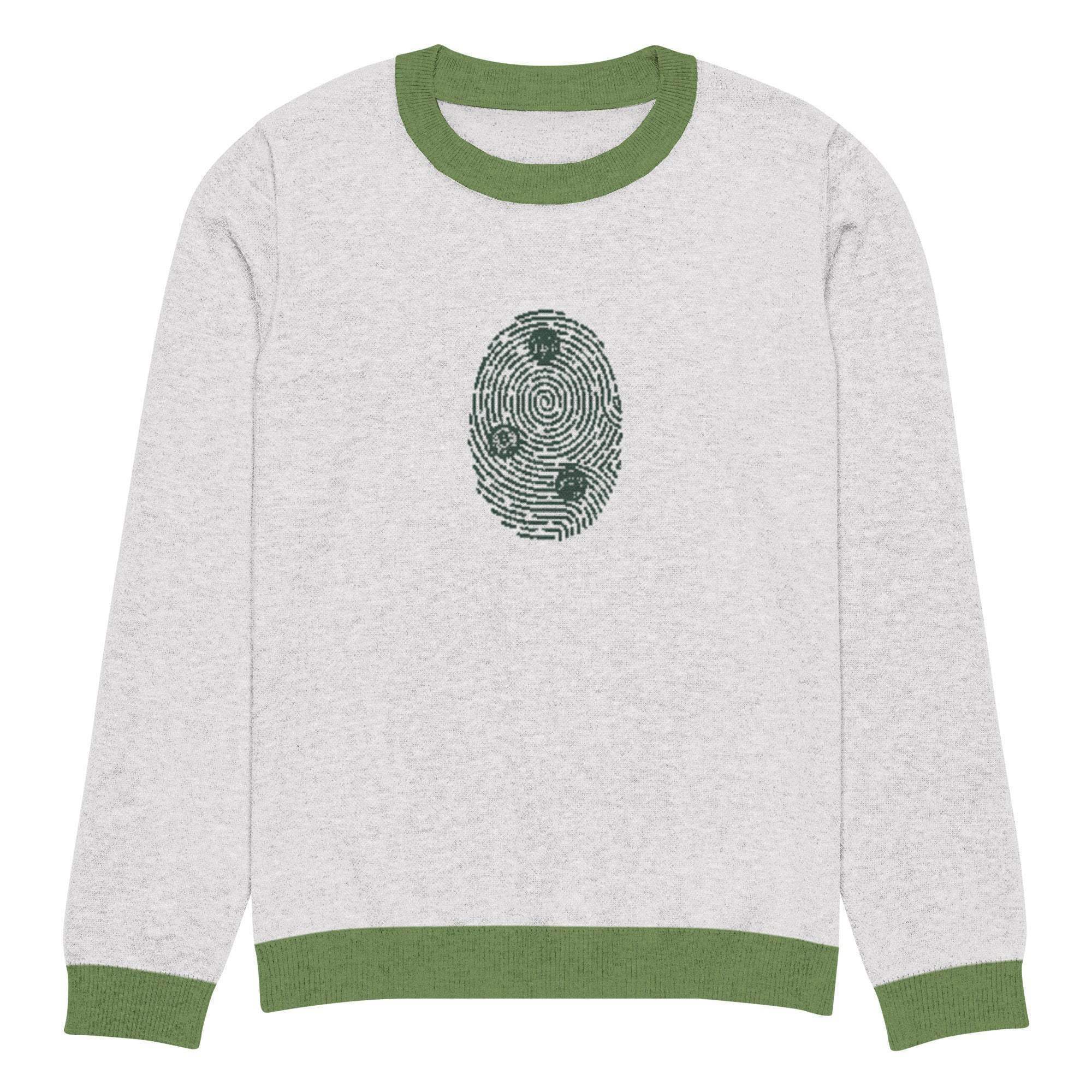 Bitcoin Print Crew Knitted Sweater - InvestmenTees