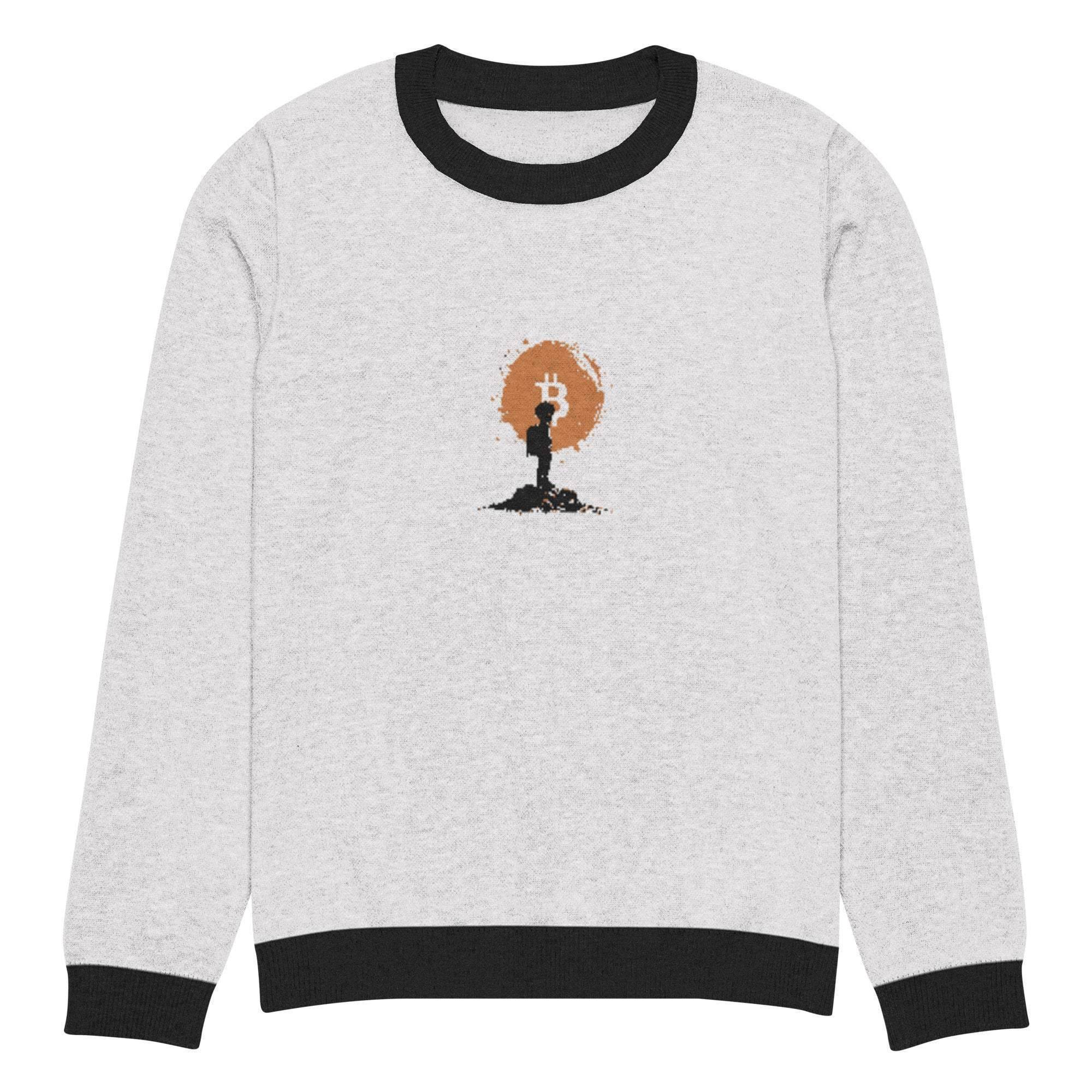 Bitcoin Boy Crew Knitted Sweater - InvestmenTees