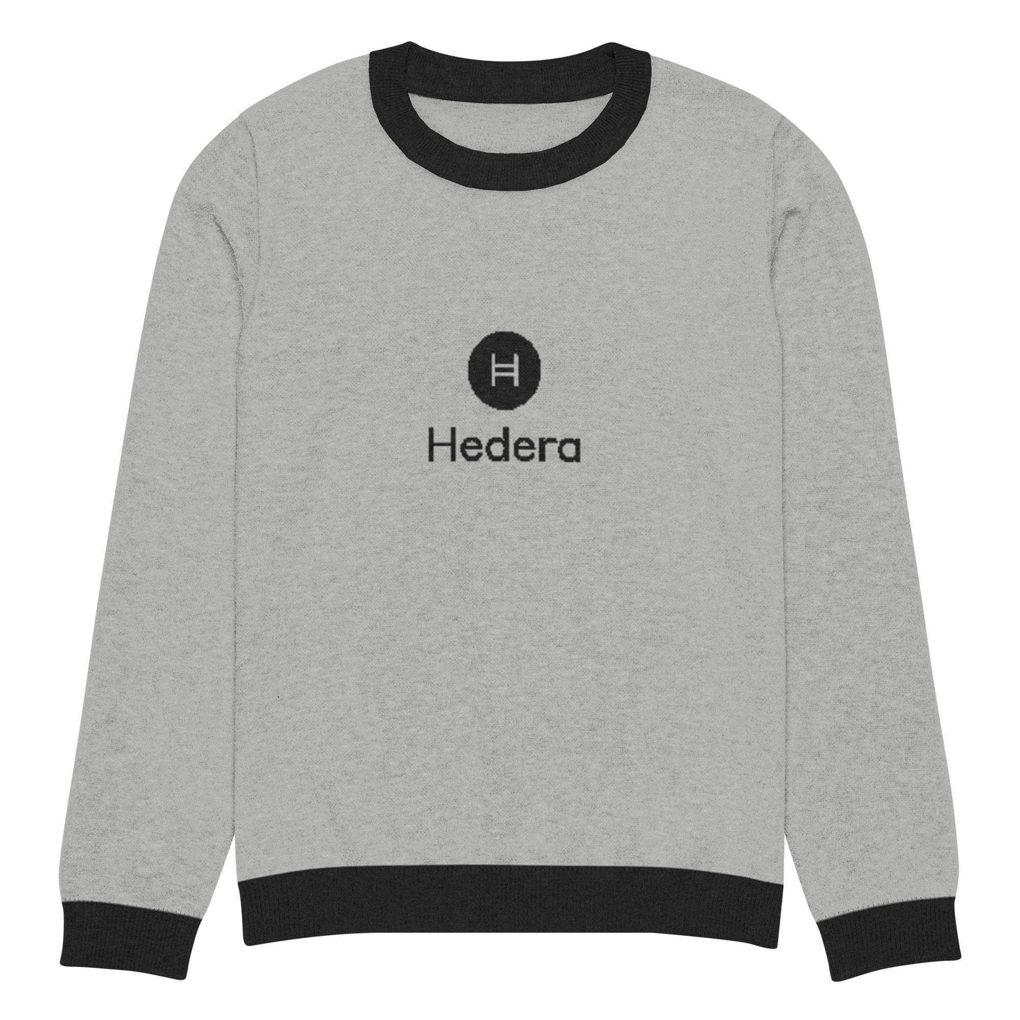Hedera | HBAR Crypto Crew Knitted Sweater - InvestmenTees