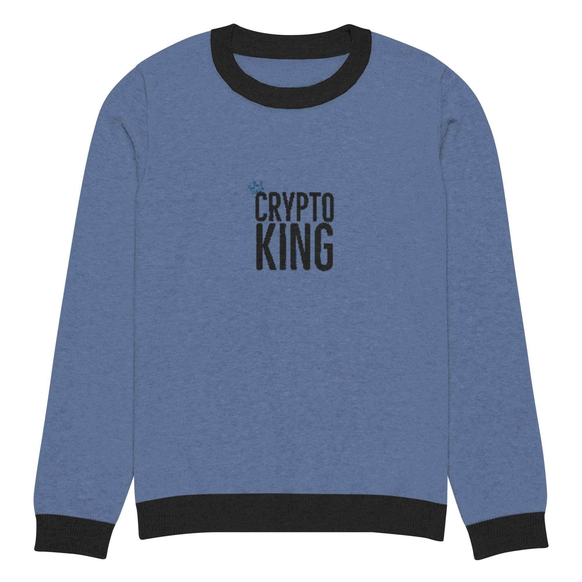 Crypto King Crew Knitted Sweater - InvestmenTees