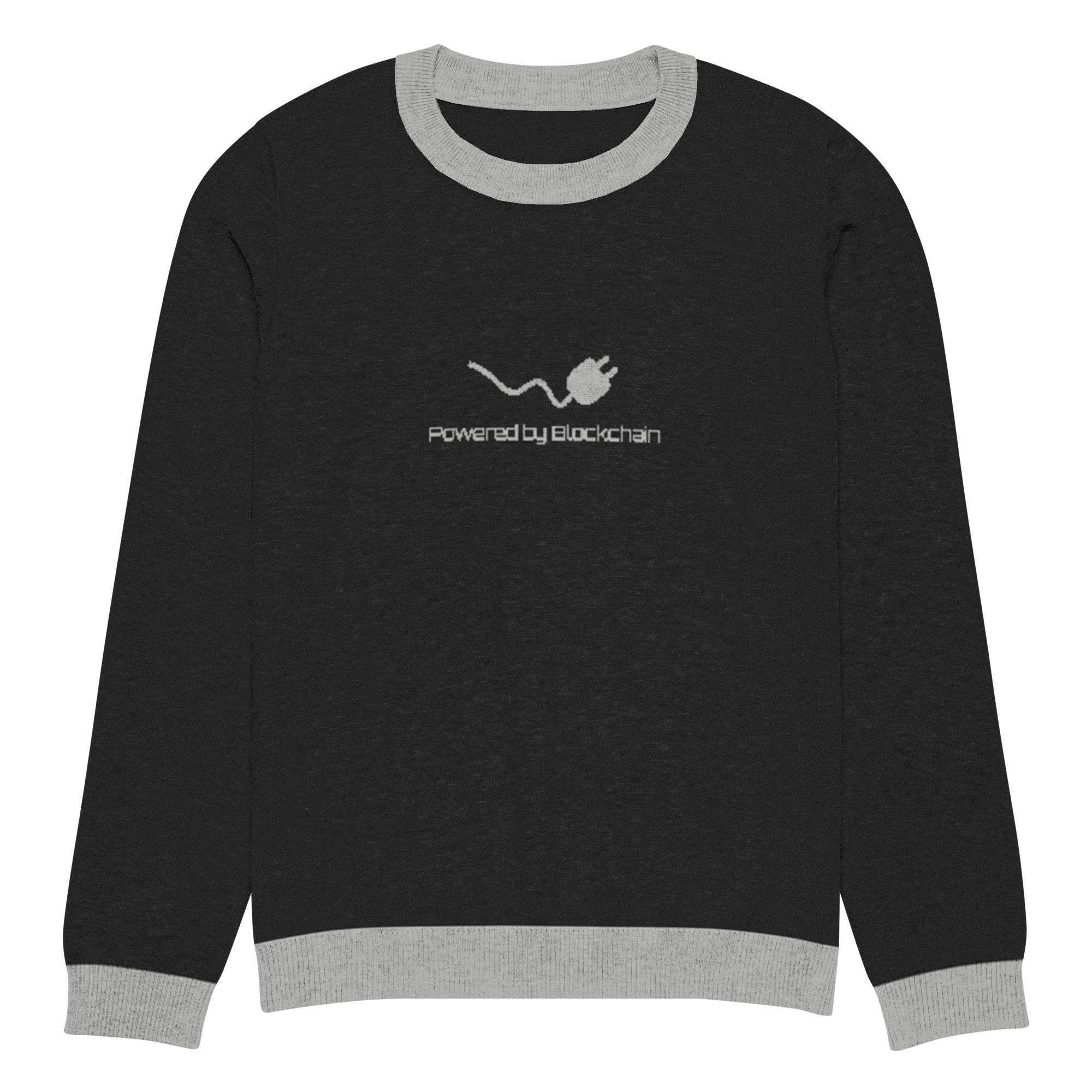 Blockchain Powered Crew Knitted Sweater - InvestmenTees