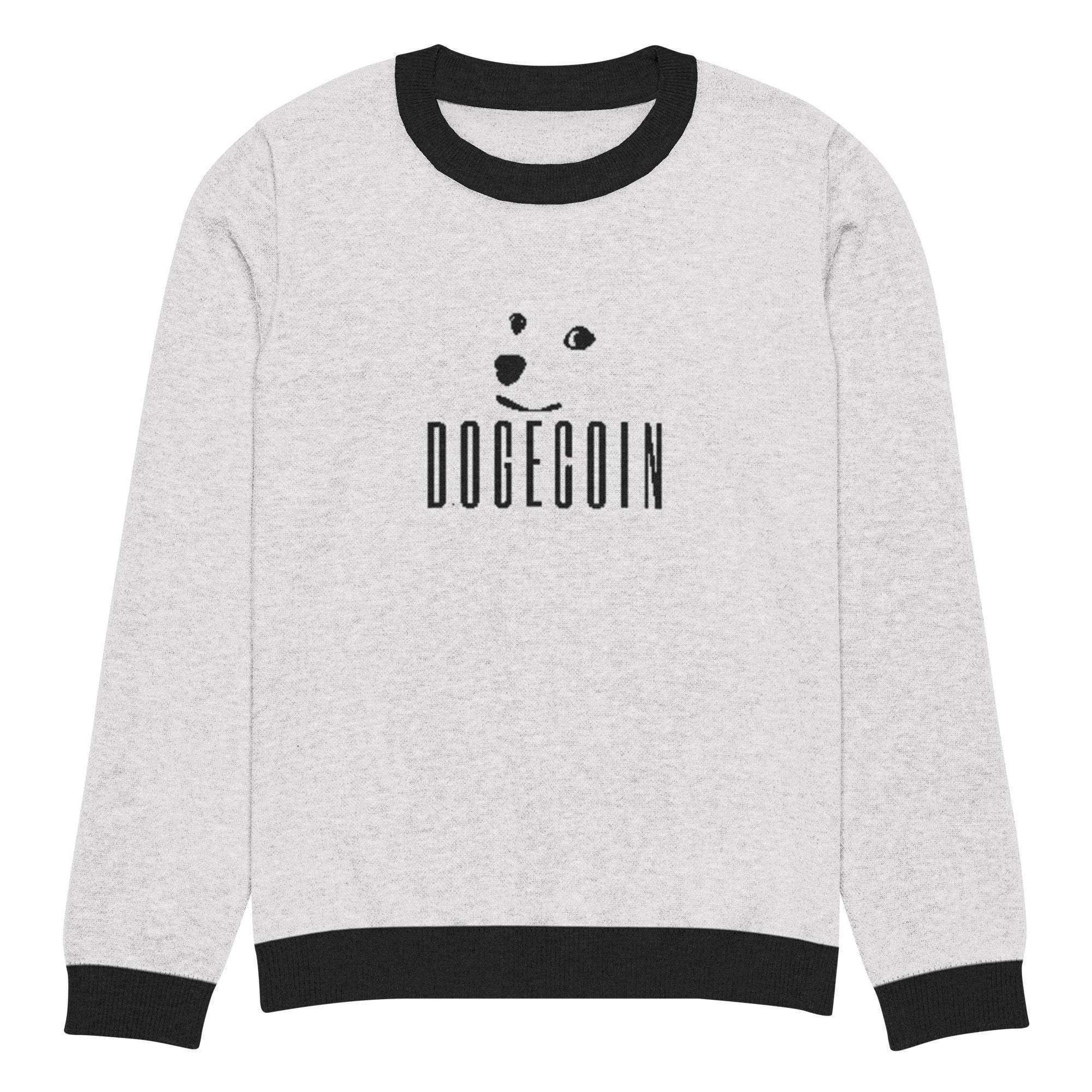 Dogecoin Crew Knitted Sweater - InvestmenTees