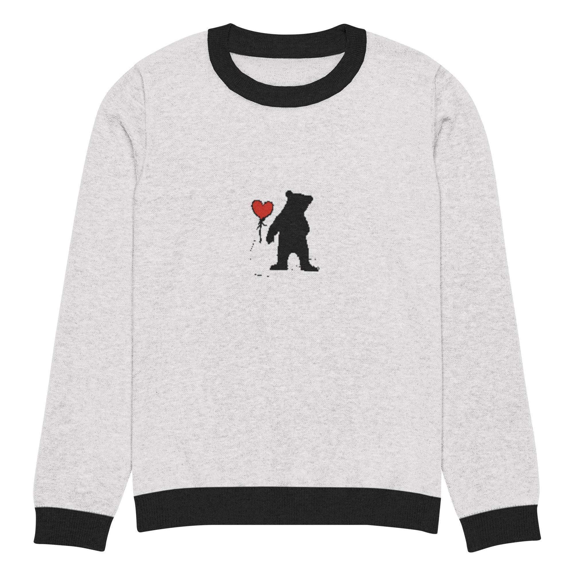 Bearish Love Crew Knitted Sweater - InvestmenTees