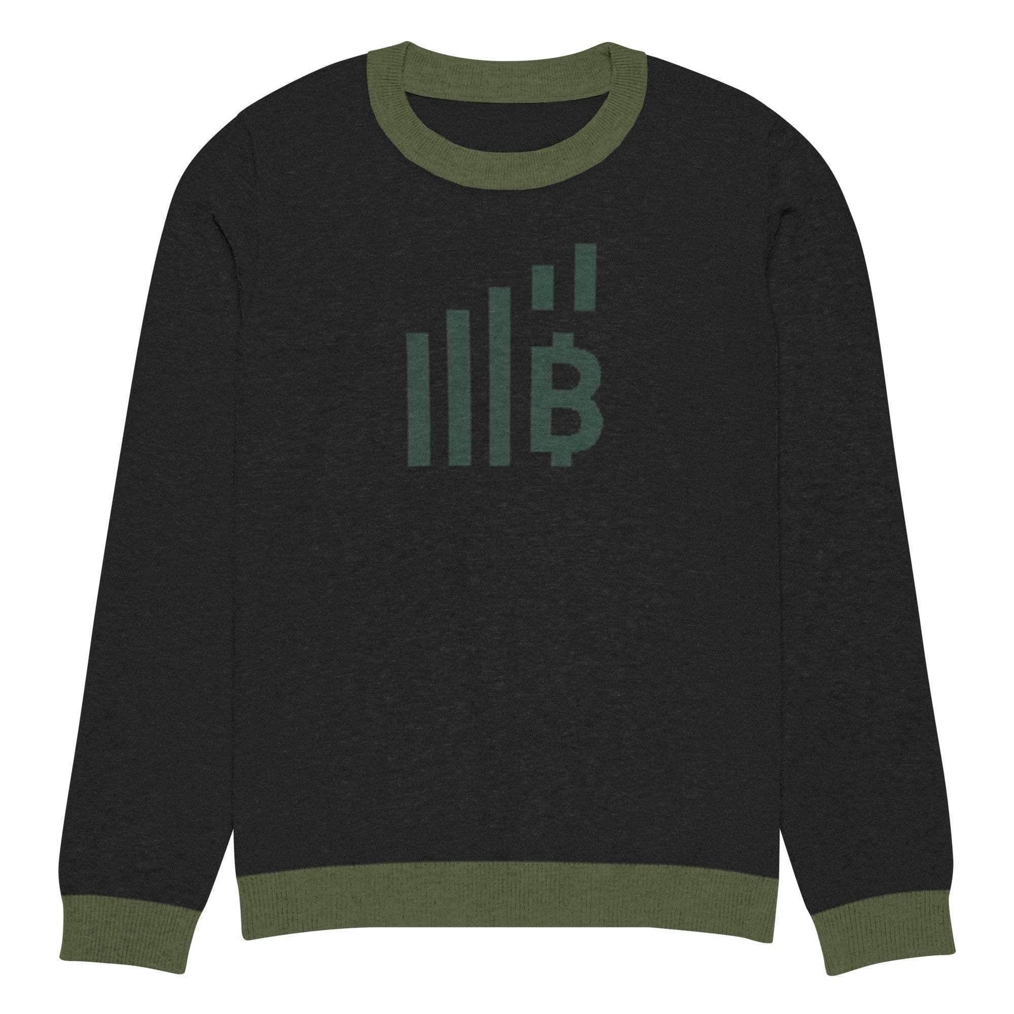 Bitcoin Rise Knitted Crew Sweater - InvestmenTees
