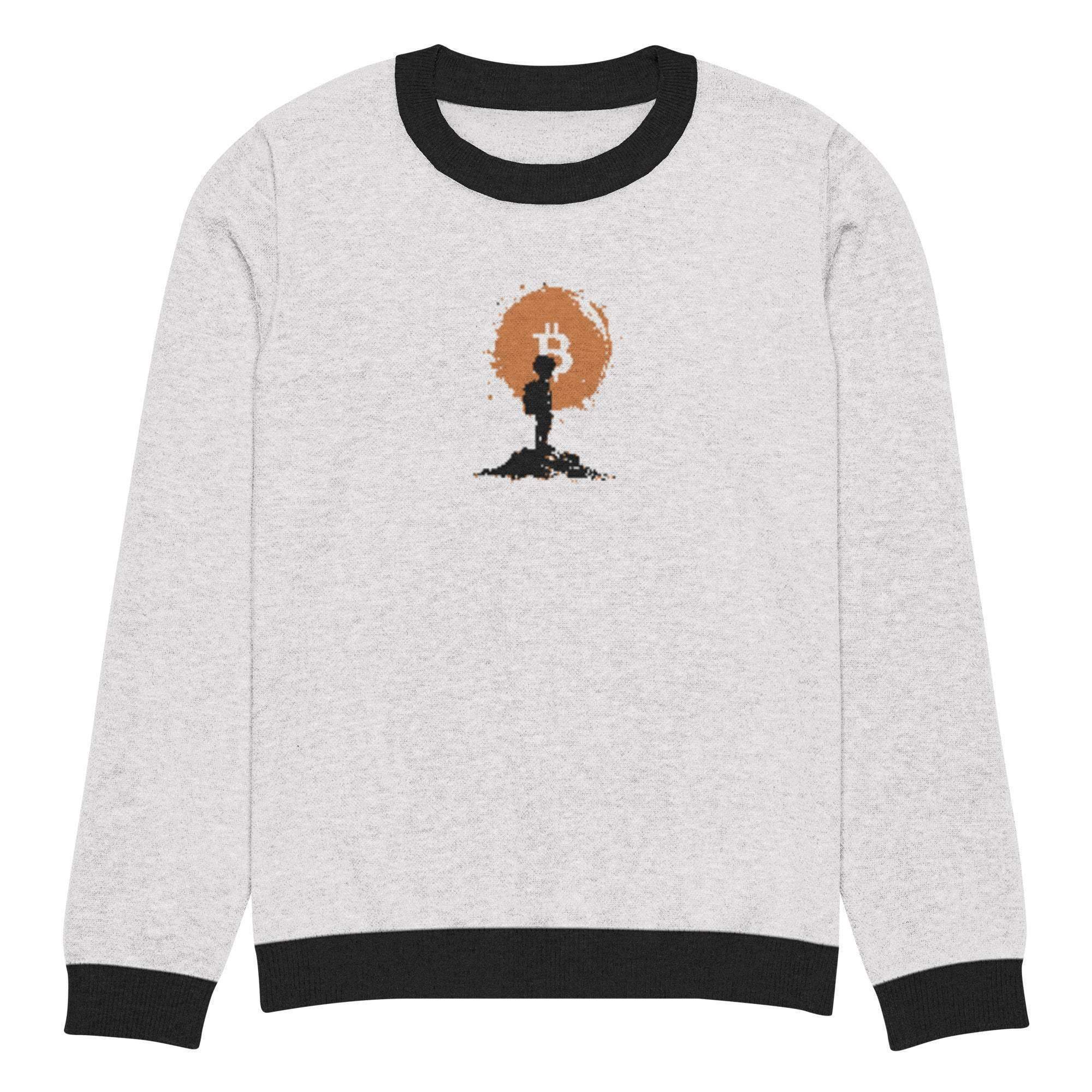 Bitcoin Boy Crew Knitted Sweater - InvestmenTees