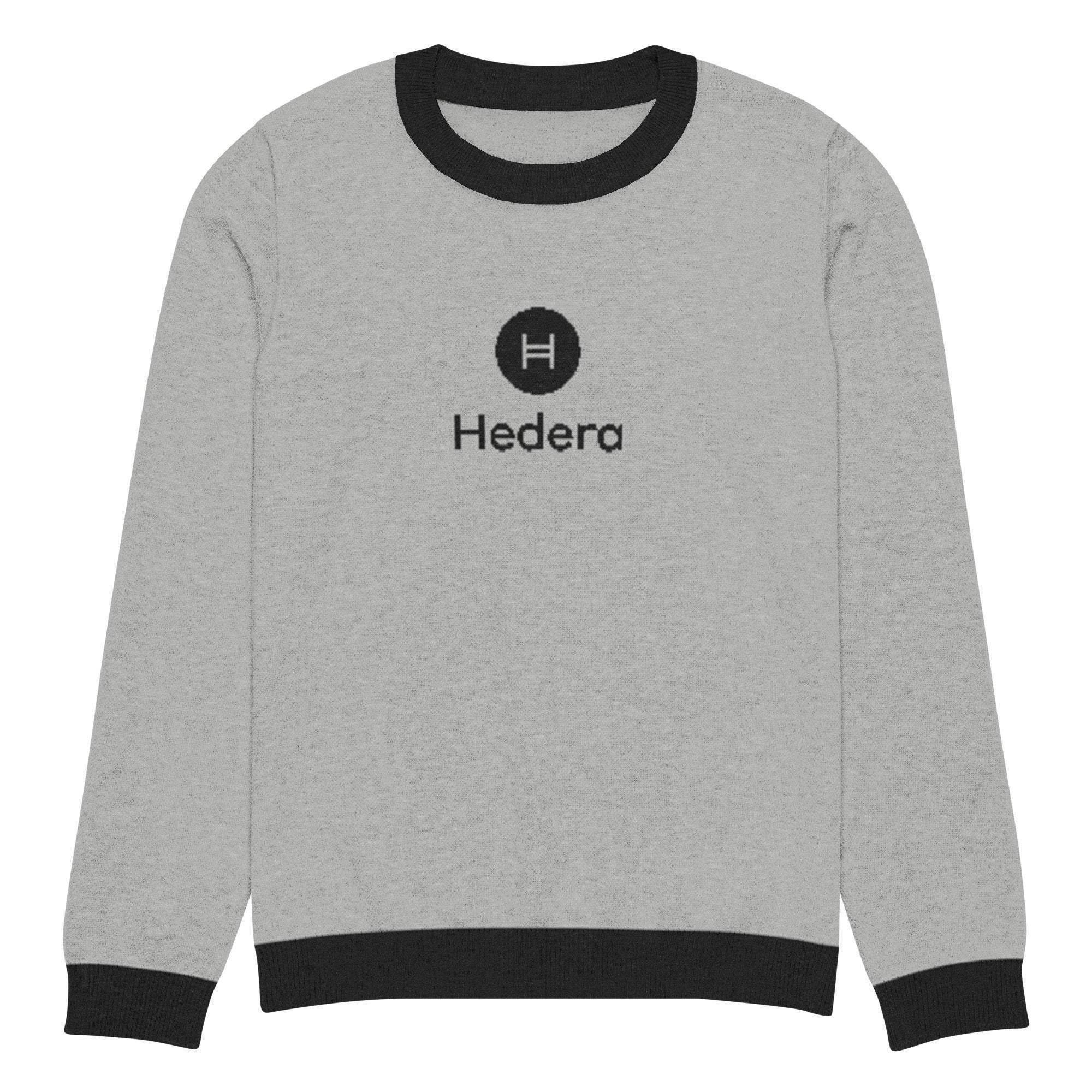 Hedera | HBAR Crypto Crew Knitted Sweater - InvestmenTees