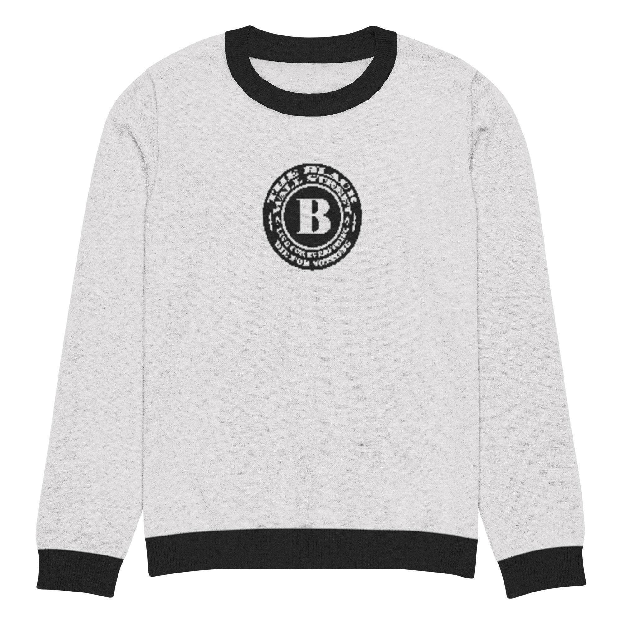 Black Wall Street Crew Knitted Sweater - InvestmenTees