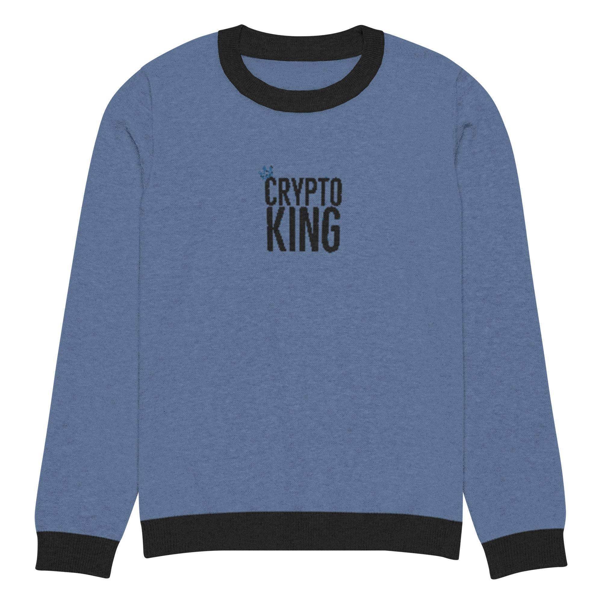 Crypto King Crew Knitted Sweater - InvestmenTees