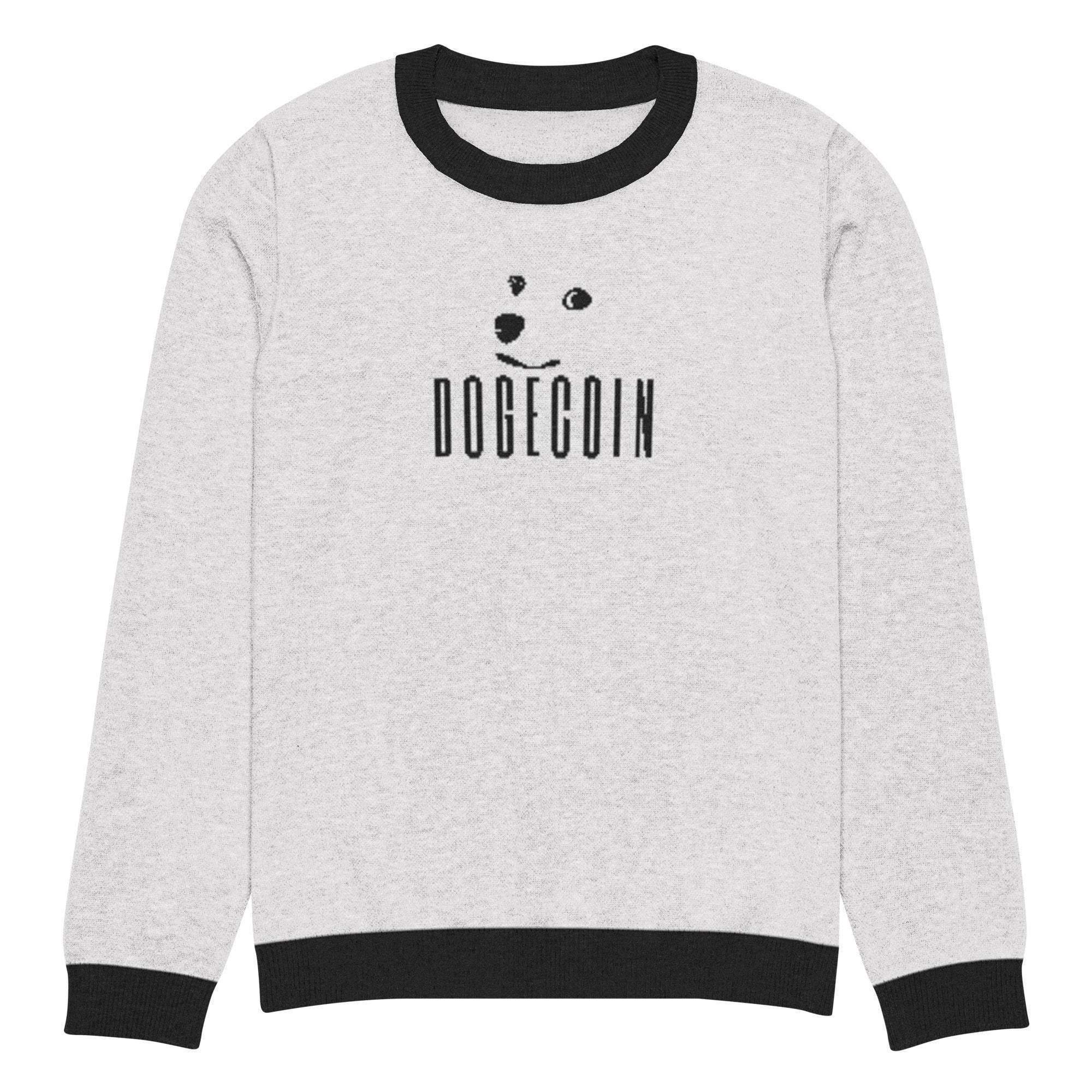 Dogecoin Crew Knitted Sweater - InvestmenTees