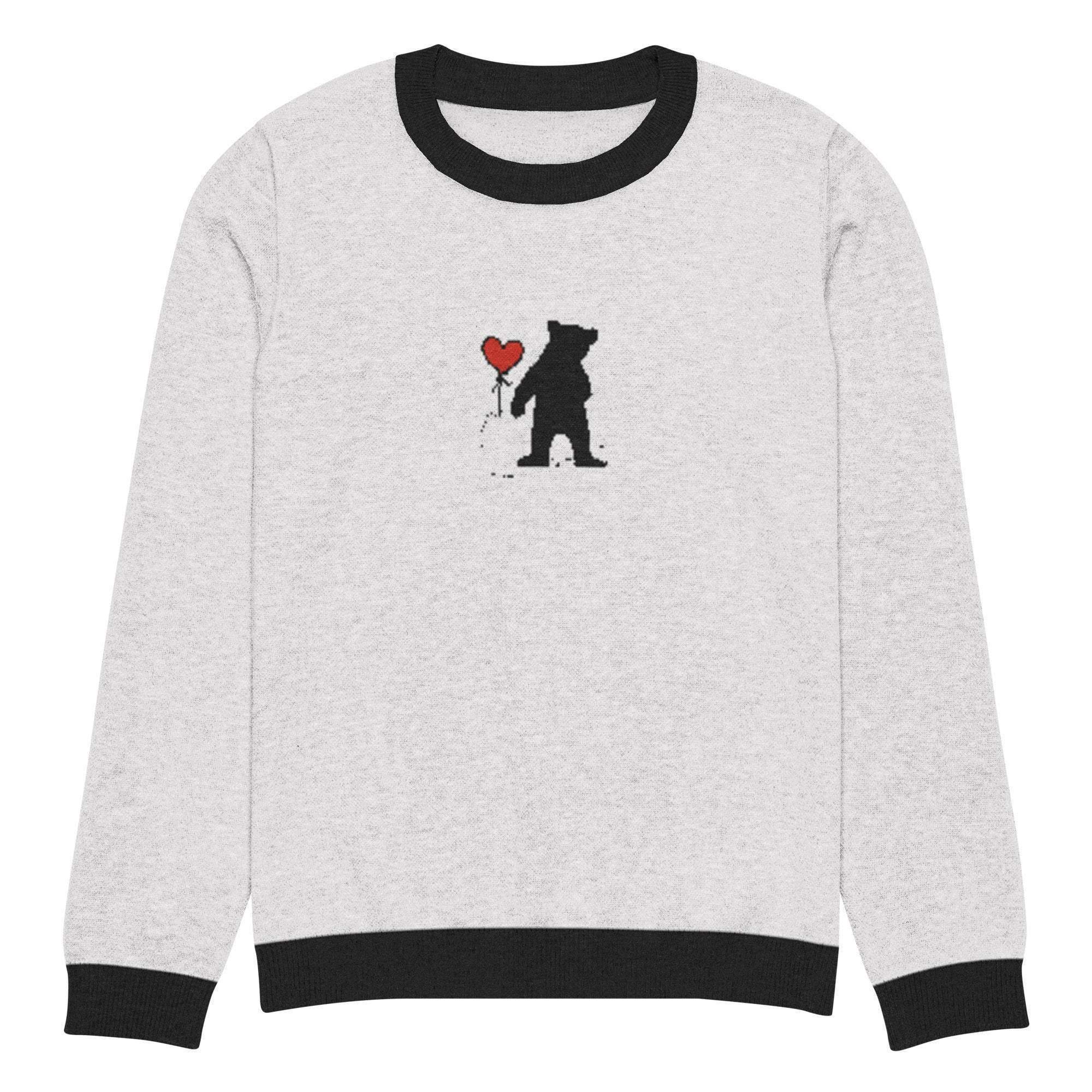 Bearish Love Crew Knitted Sweater - InvestmenTees