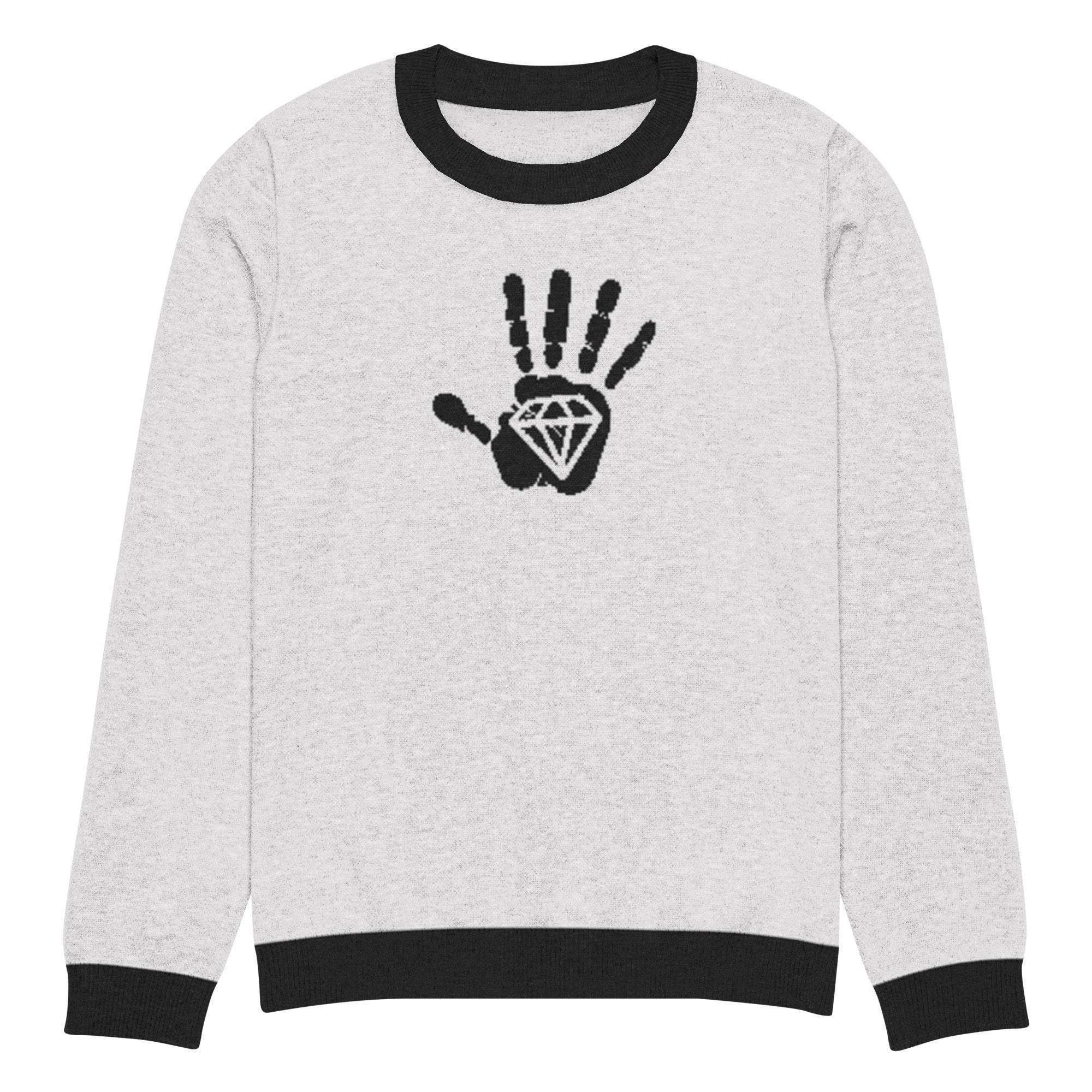 Diamond Palm Crew Knitted Sweater - InvestmenTees