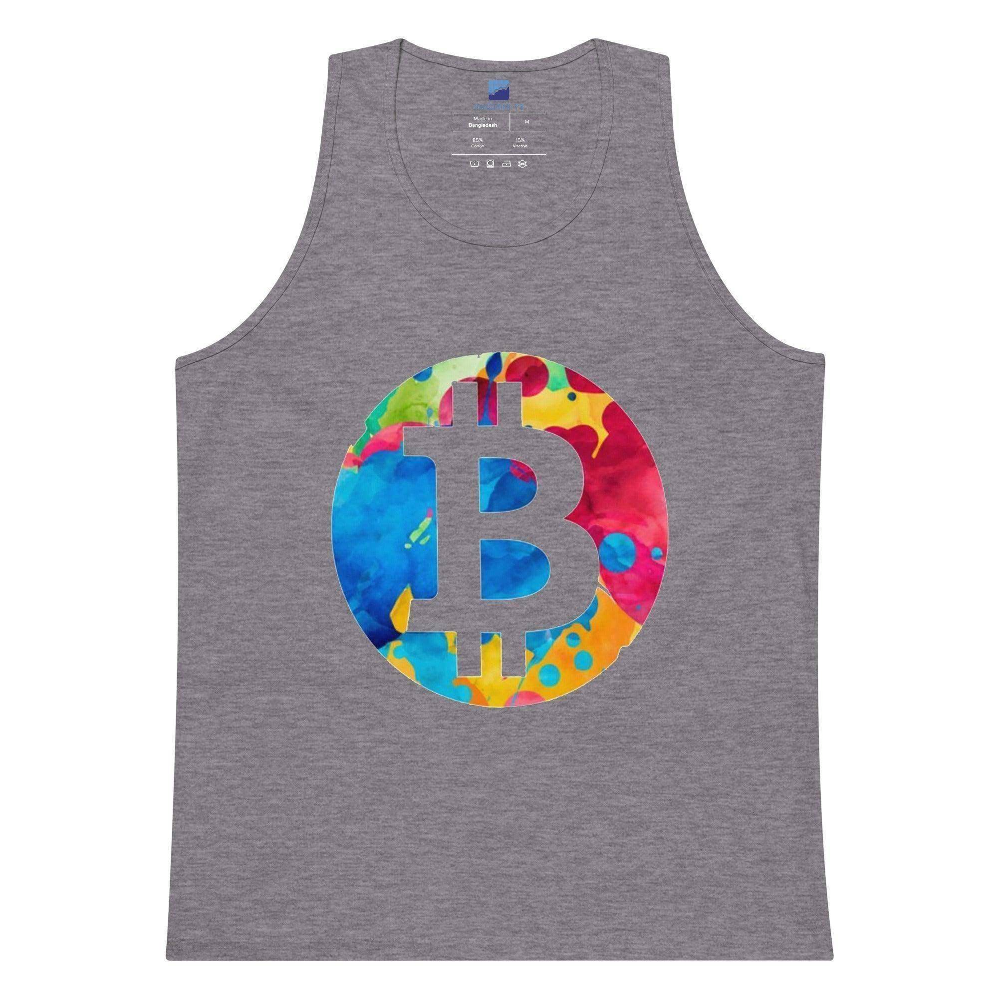 Colorful Bitcoin Tank Top - InvestmenTees
