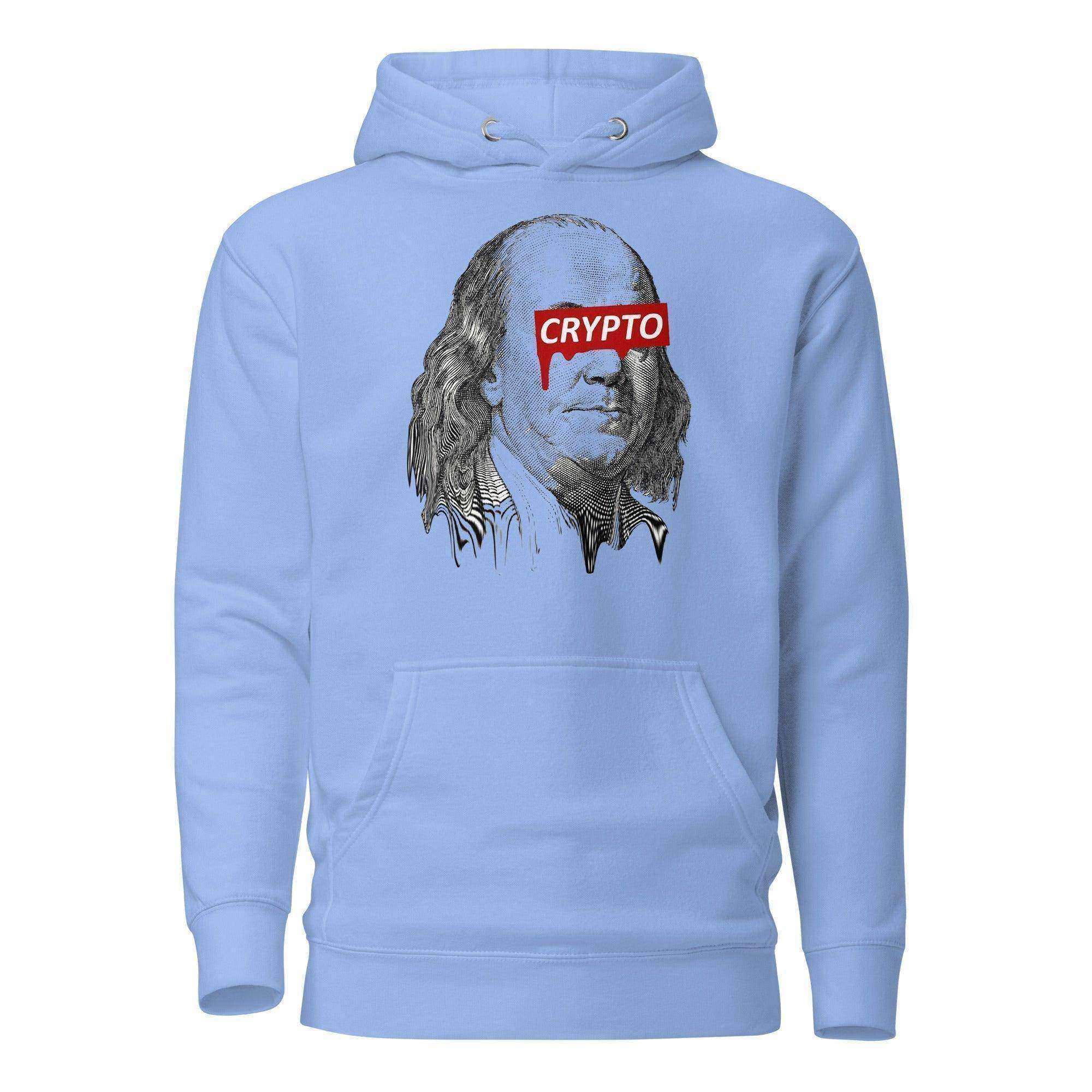 CRYPTO Benjamin Franklin Pullover Hoodie - InvestmenTees