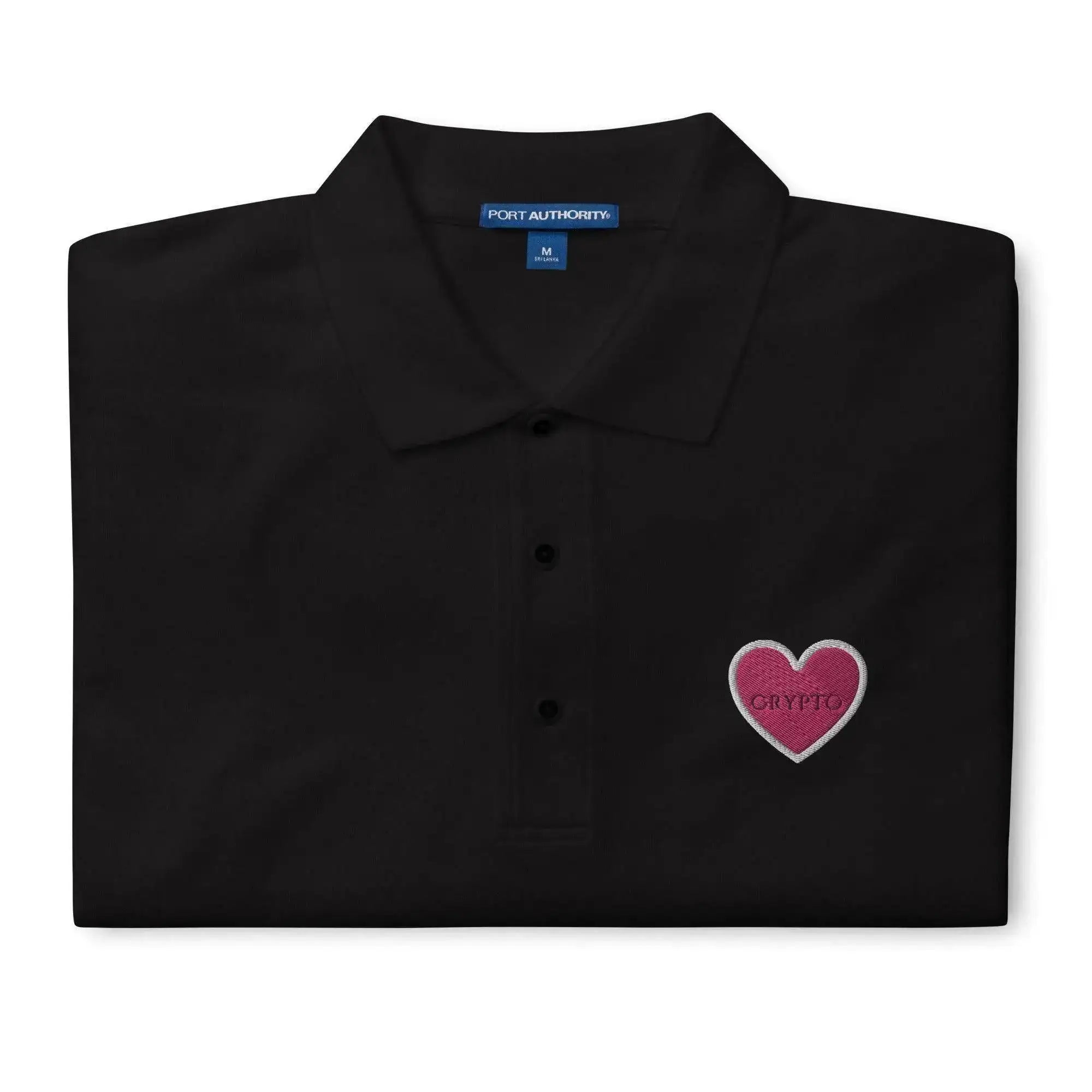 Crypto Heart Polo Shirt - InvestmenTees