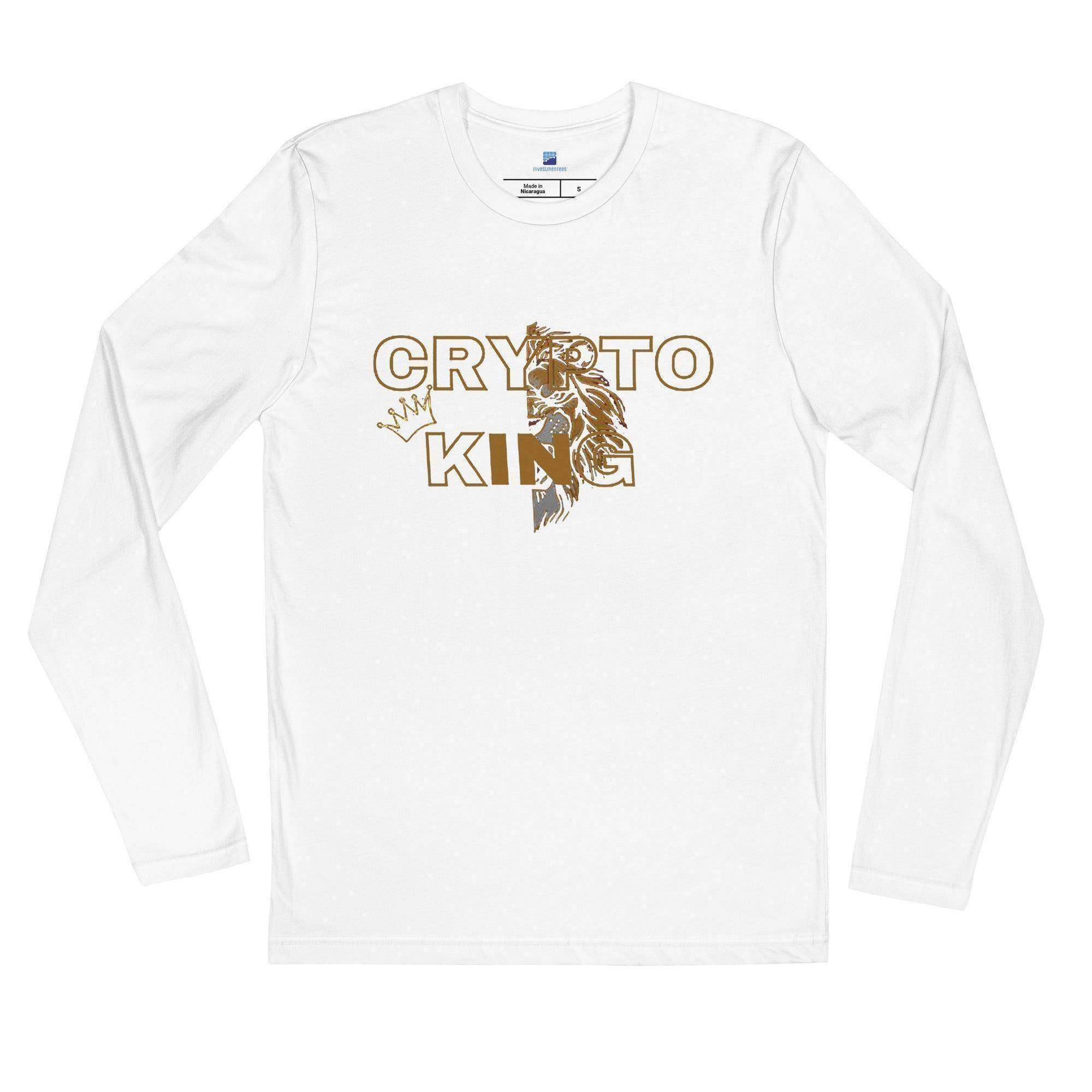 Crypto King Long Sleeve T-Shirt - InvestmenTees