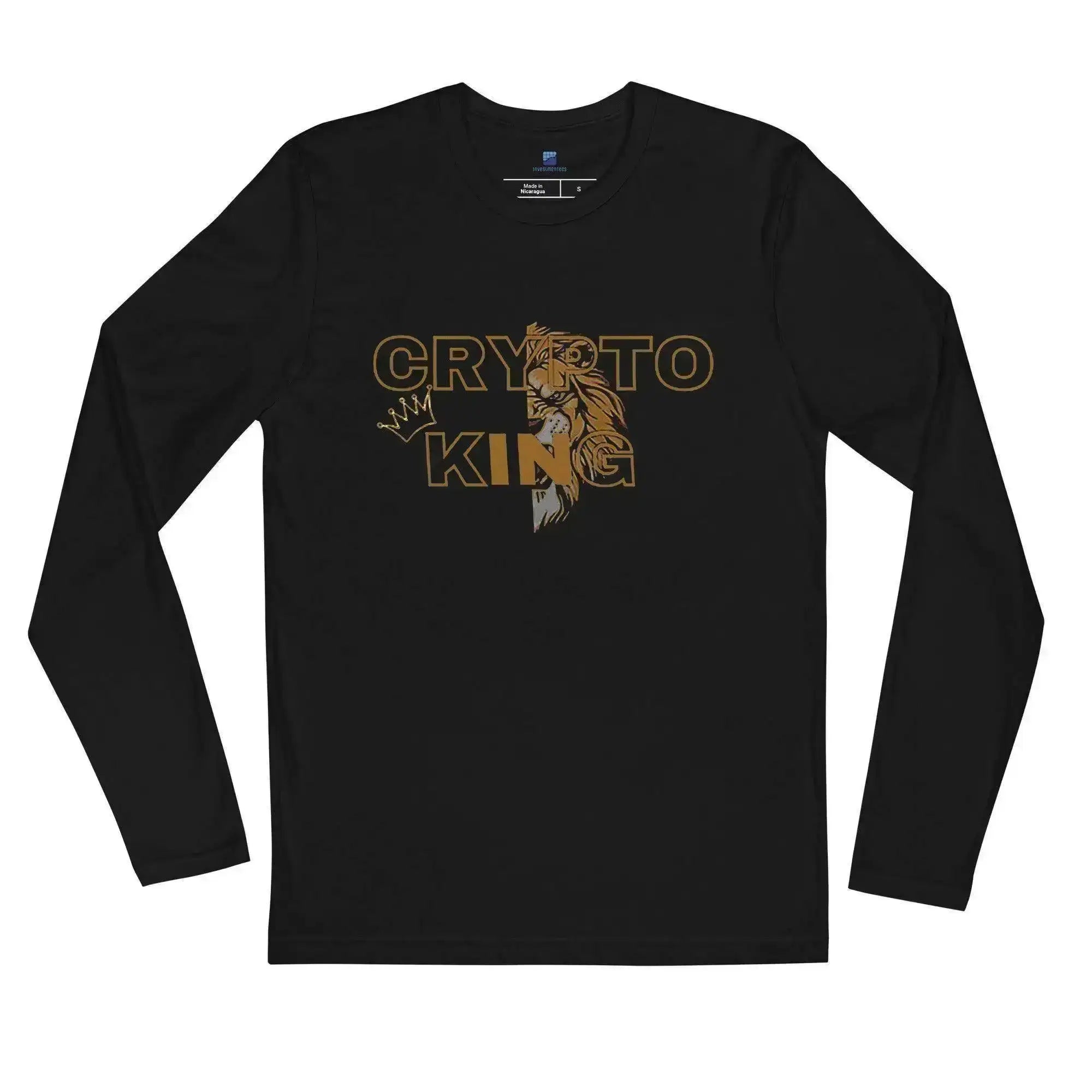 Crypto King Long Sleeve T-Shirt - InvestmenTees