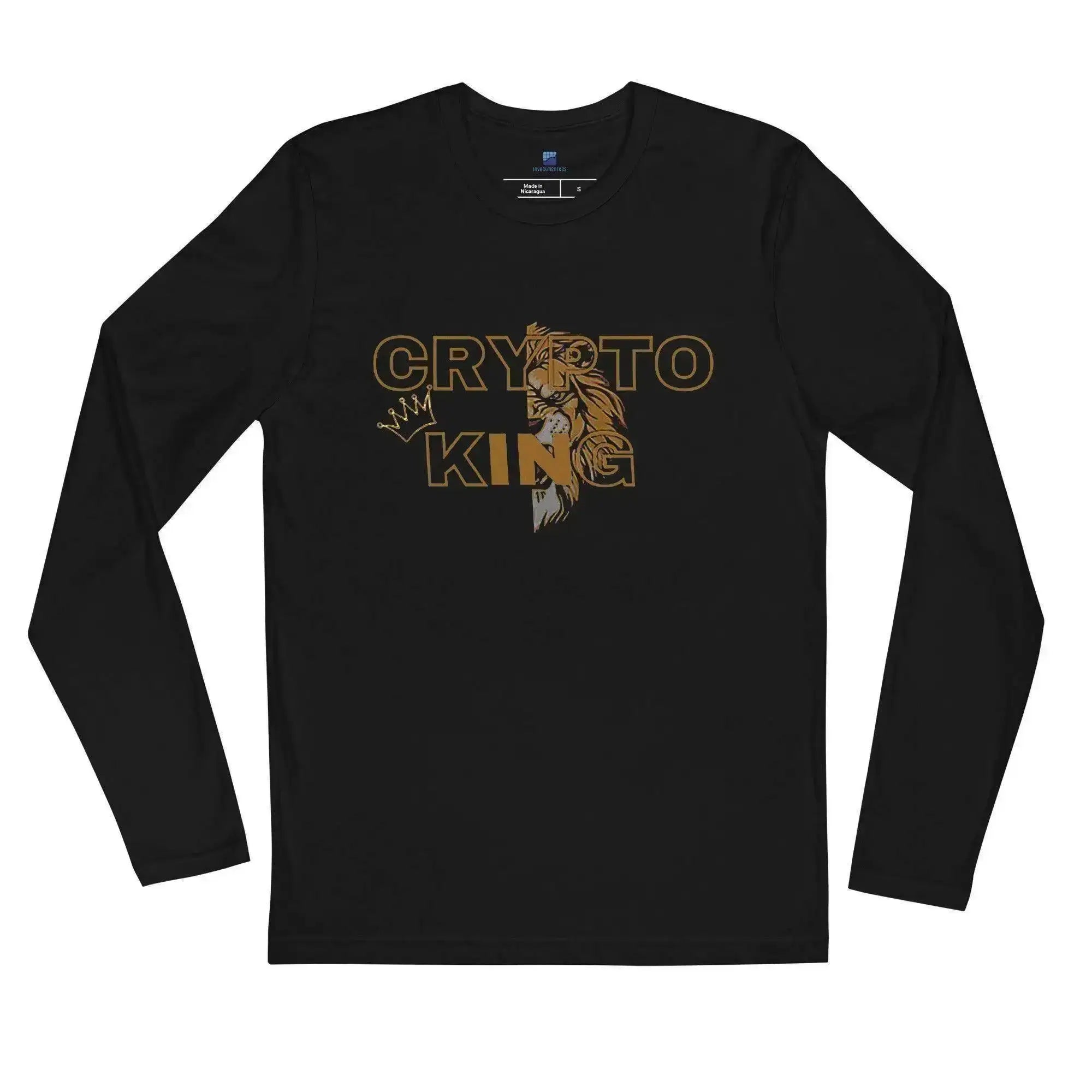 Crypto King Long Sleeve T-Shirt - InvestmenTees