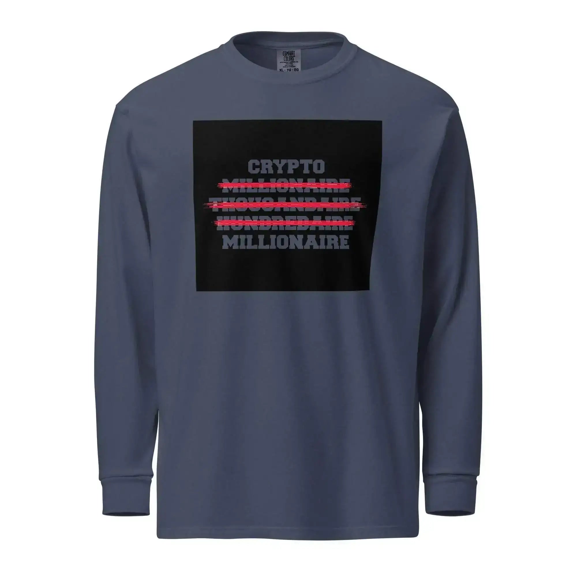Crypto Millionaire Long Sleeve T-Shirt - InvestmenTees