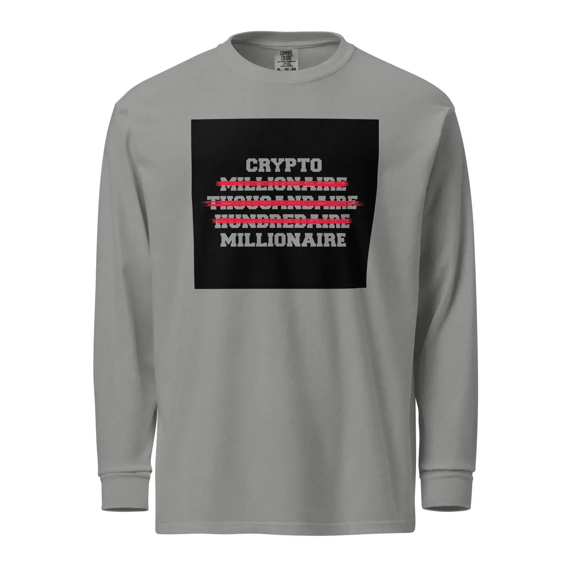 Crypto Millionaire Long Sleeve T-Shirt - InvestmenTees