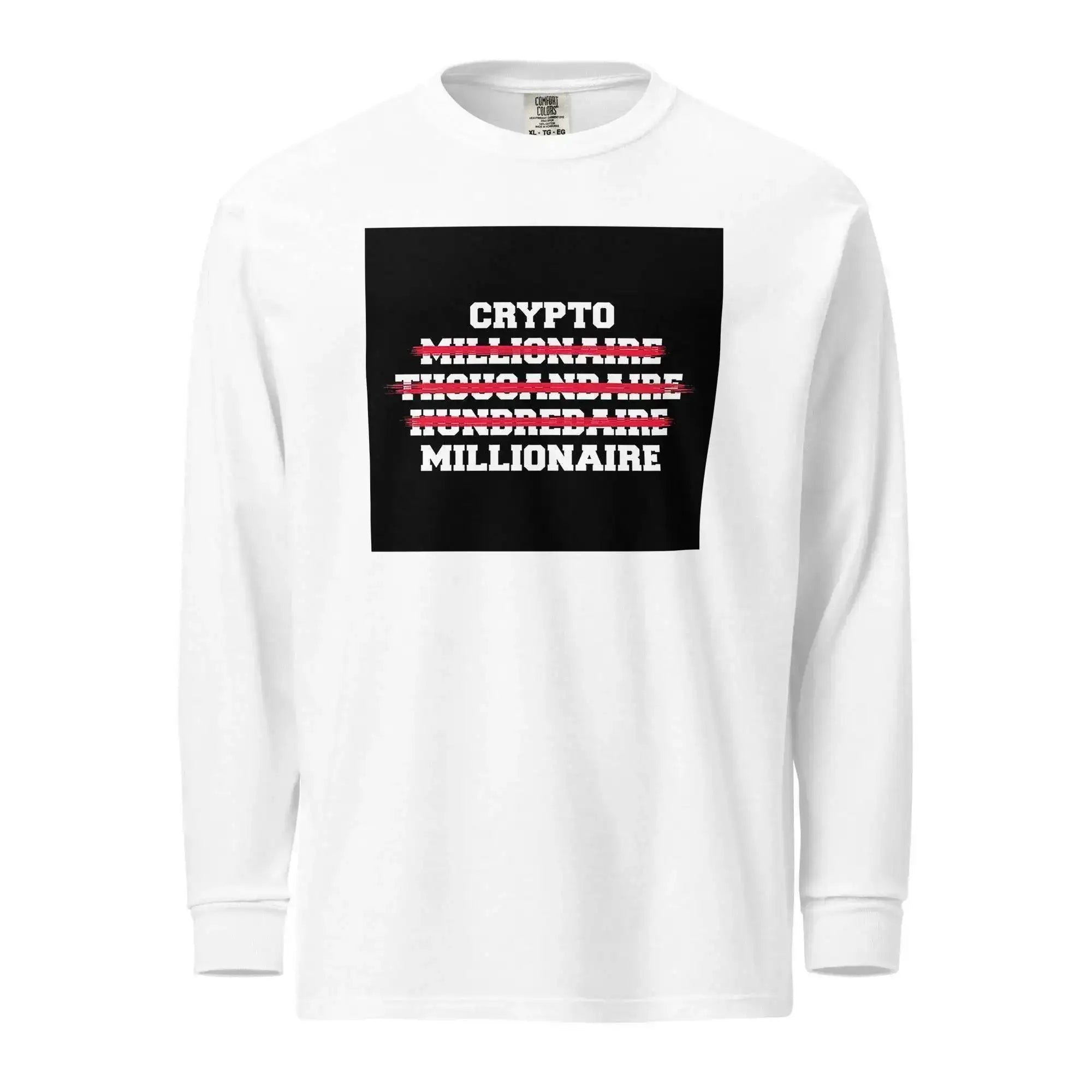 Crypto Millionaire Long Sleeve T-Shirt - InvestmenTees