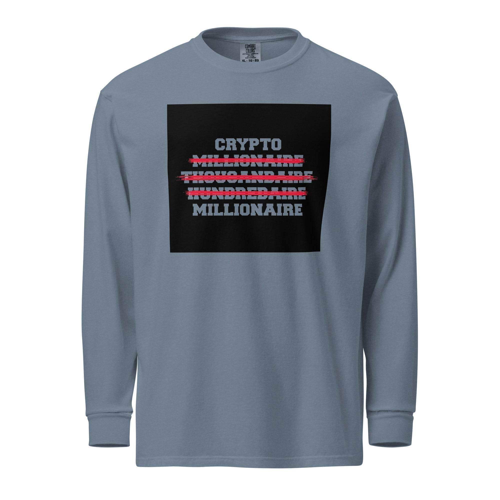 Crypto Millionaire Long Sleeve T-Shirt - InvestmenTees