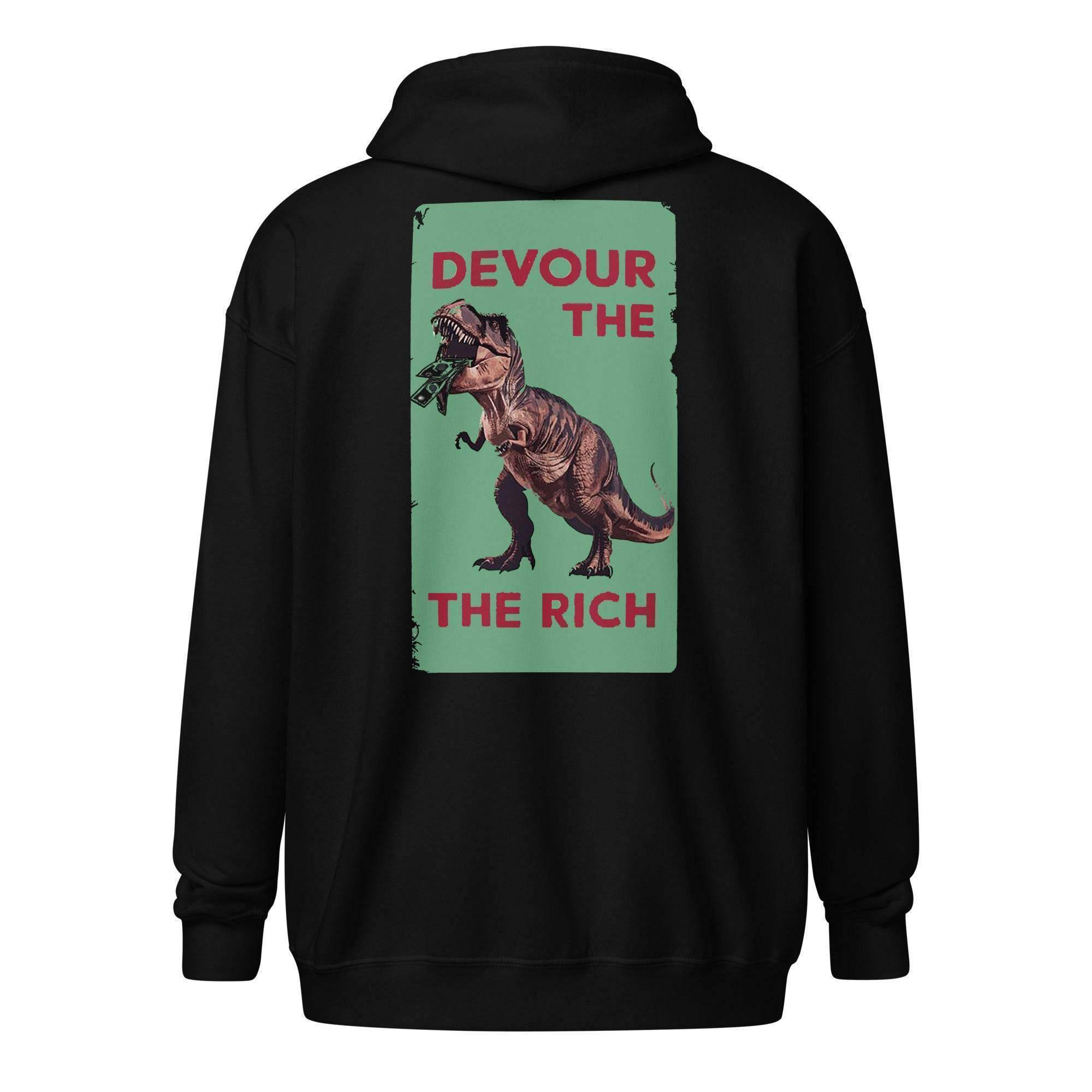 Devour The Rich Zip Up Hoodie - InvestmenTees