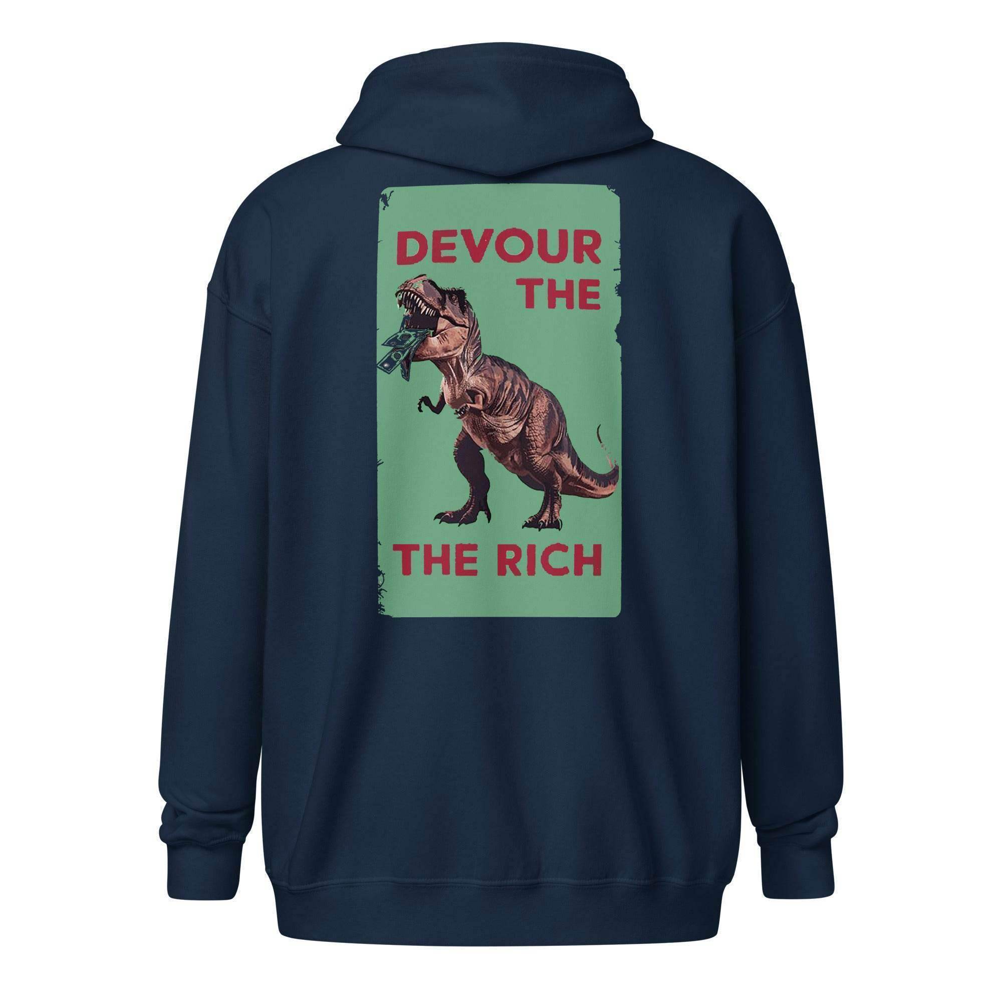Devour The Rich Zip Up Hoodie - InvestmenTees