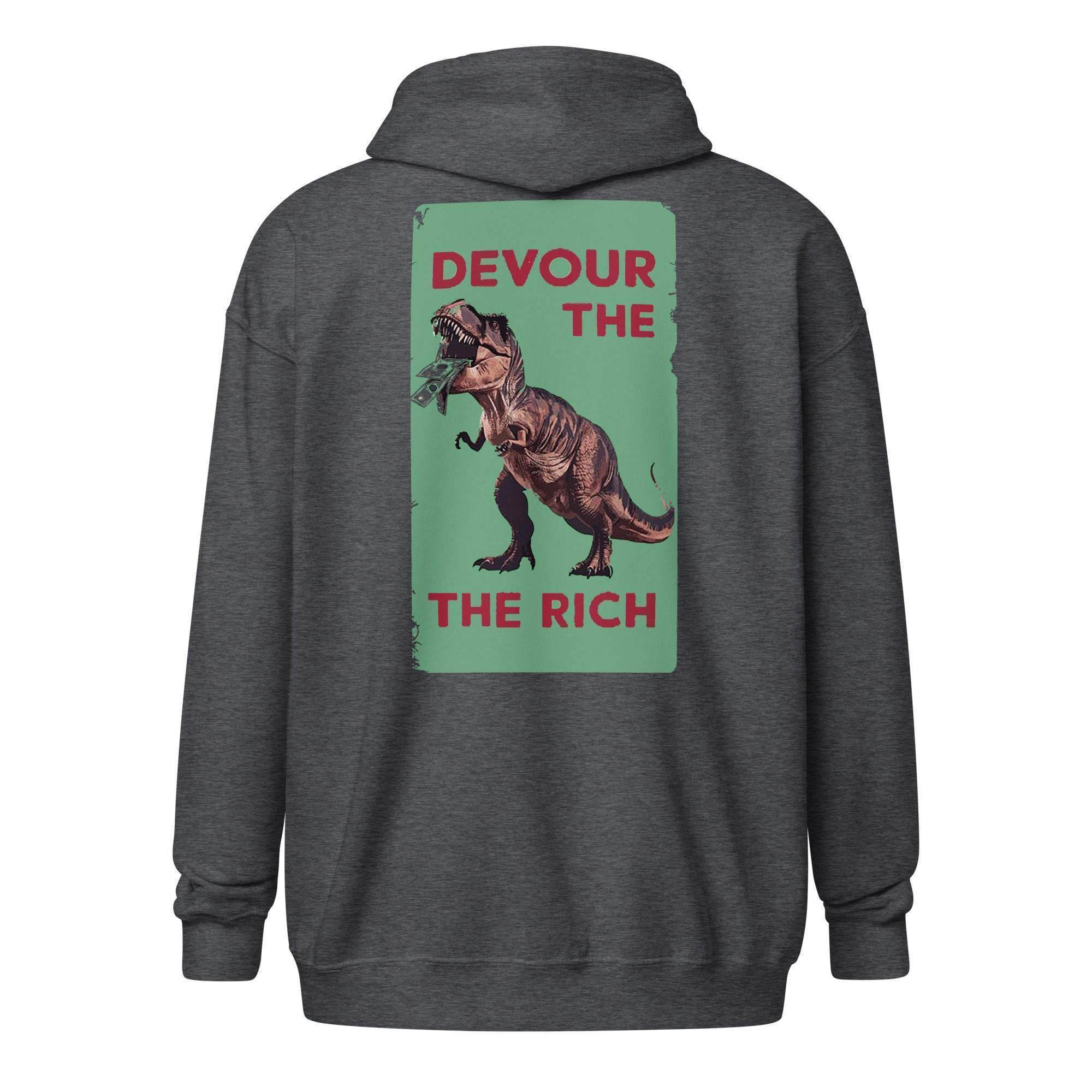 Devour The Rich Zip Up Hoodie - InvestmenTees