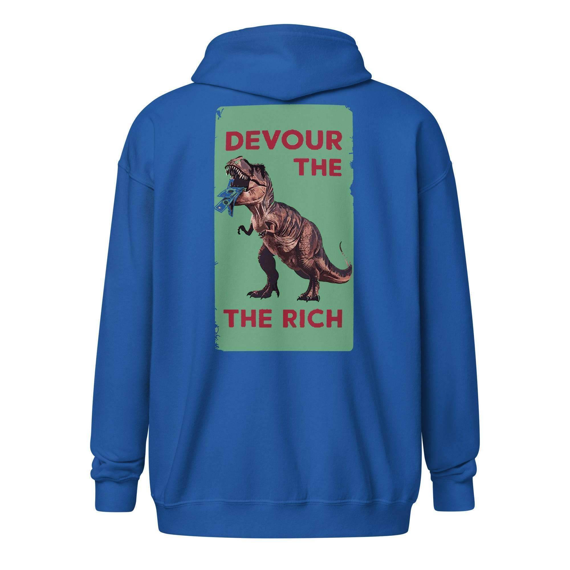 Devour The Rich Zip Up Hoodie - InvestmenTees