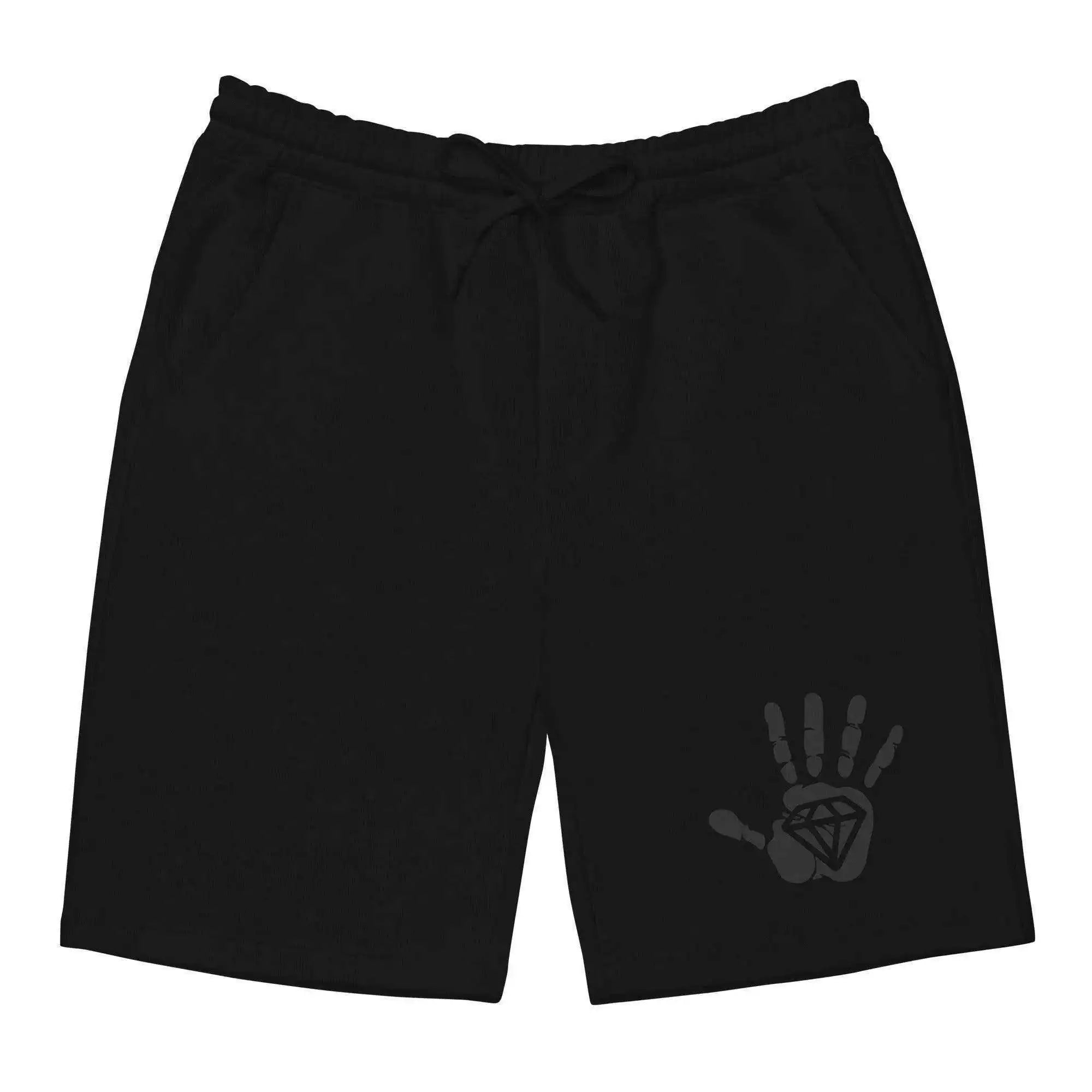 Diamond Palm Black Shorts - InvestmenTees