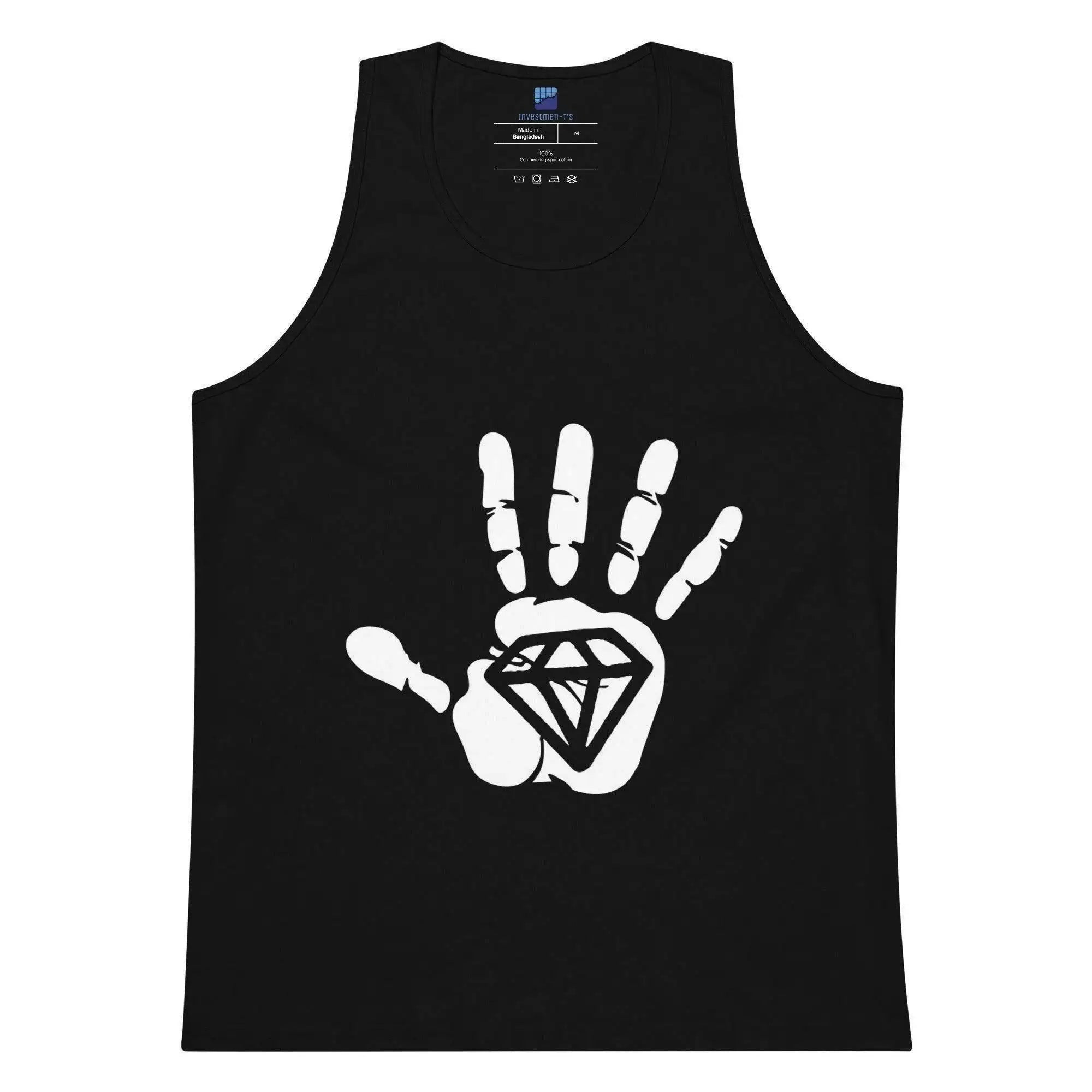 Diamond Palm White Tank Top - InvestmenTees