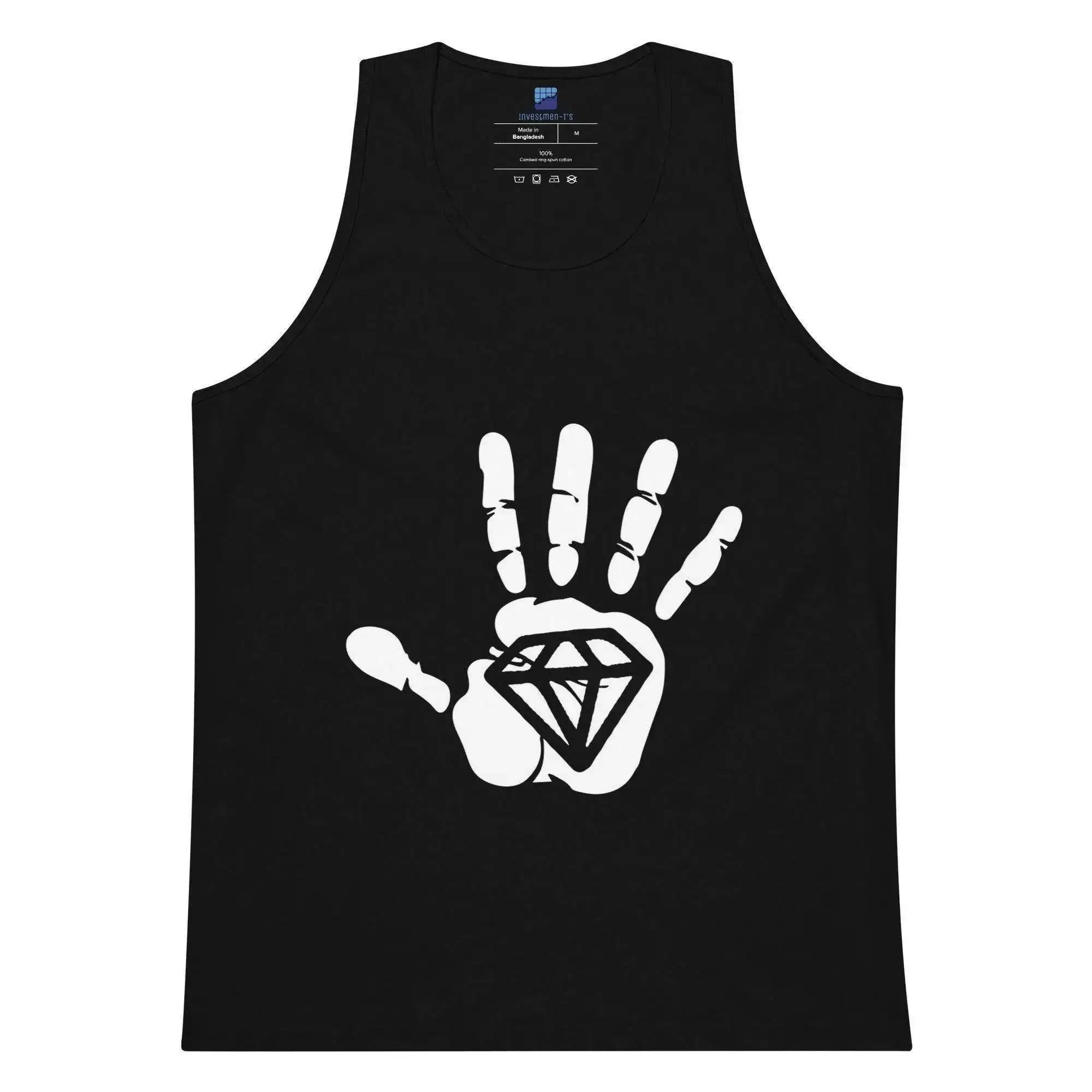 Diamond Palm White Tank Top - InvestmenTees