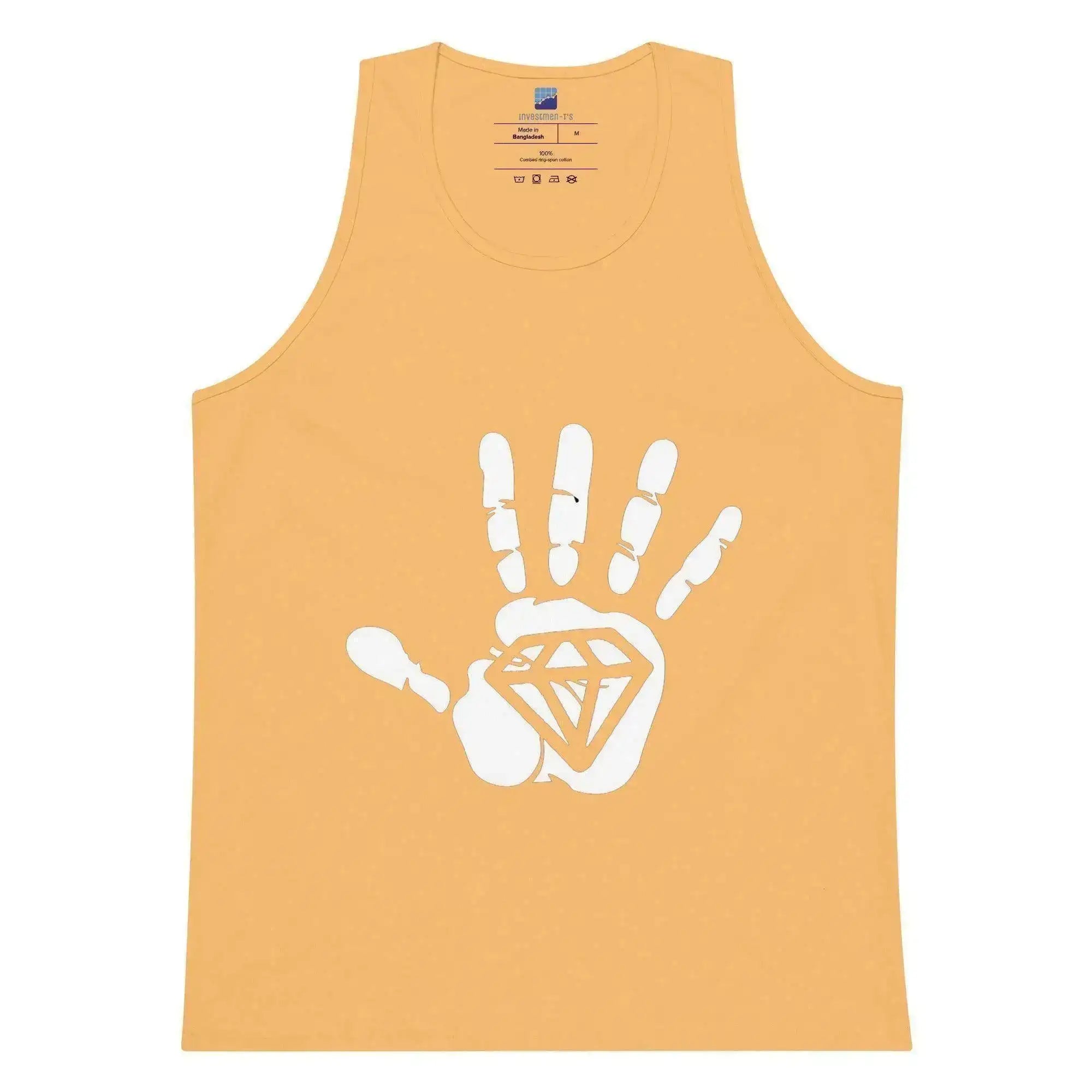 Diamond Palm White Tank Top - InvestmenTees