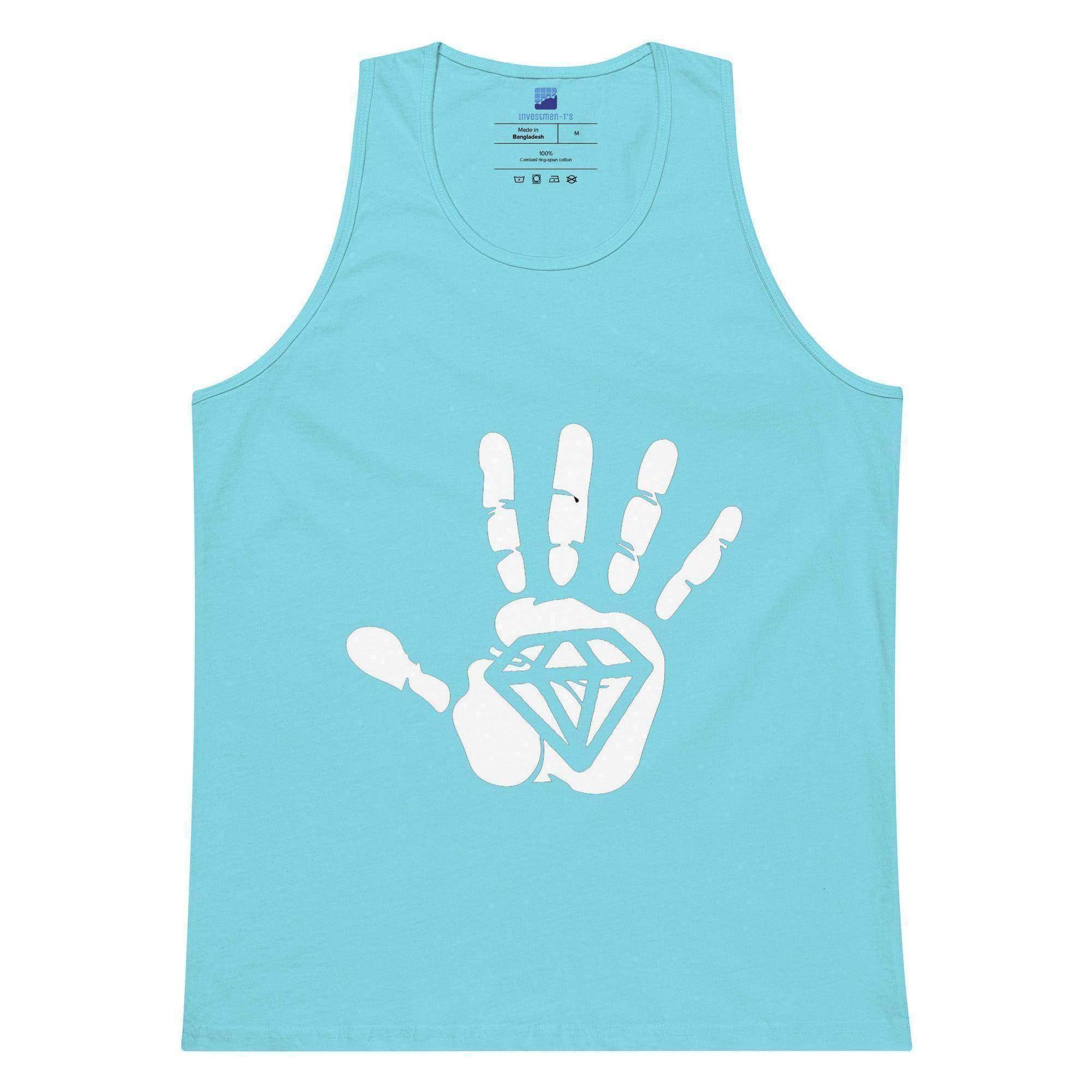Diamond Palm White Tank Top - InvestmenTees