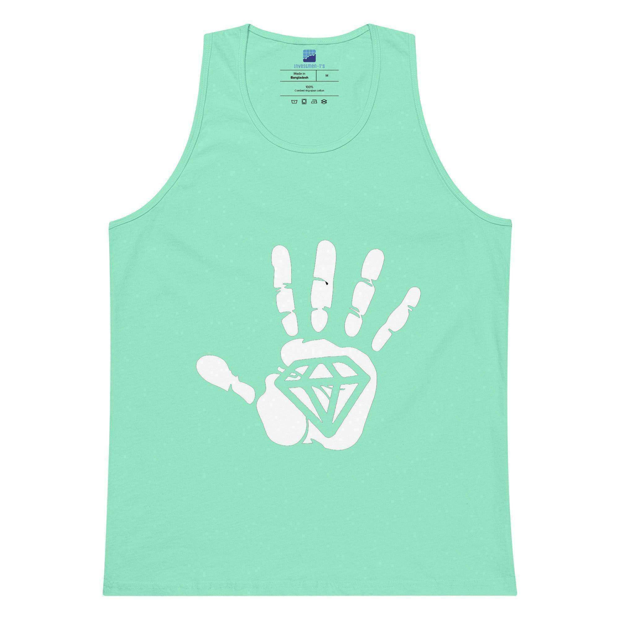 Diamond Palm White Tank Top - InvestmenTees