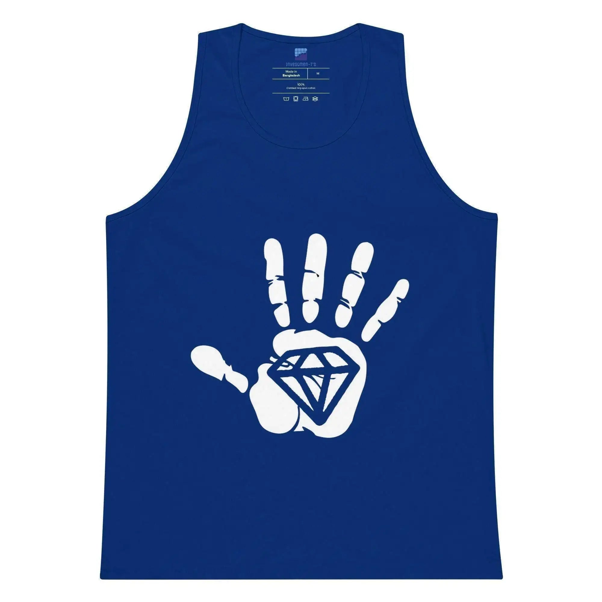 Diamond Palm White Tank Top - InvestmenTees