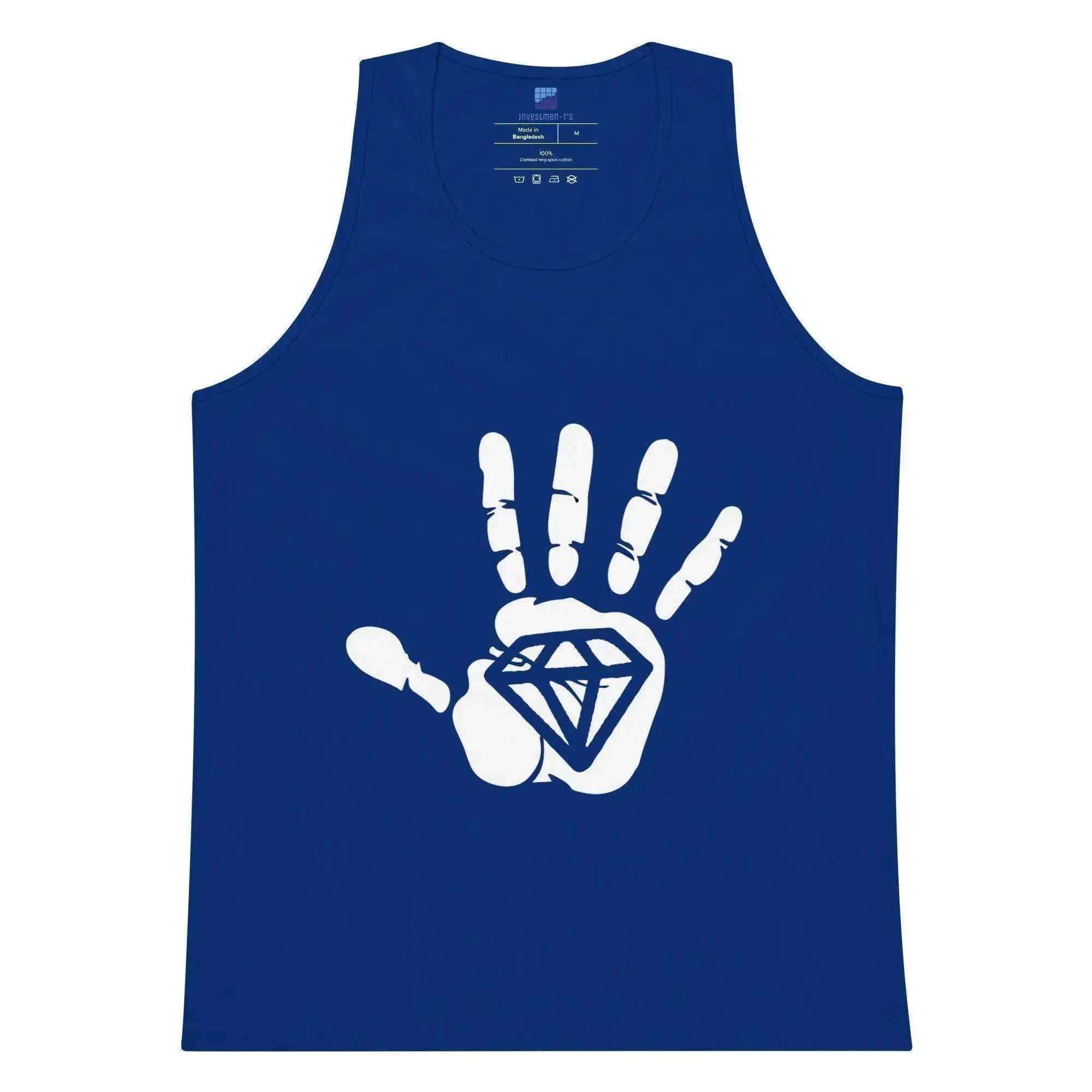 Diamond Palm White Tank Top - InvestmenTees