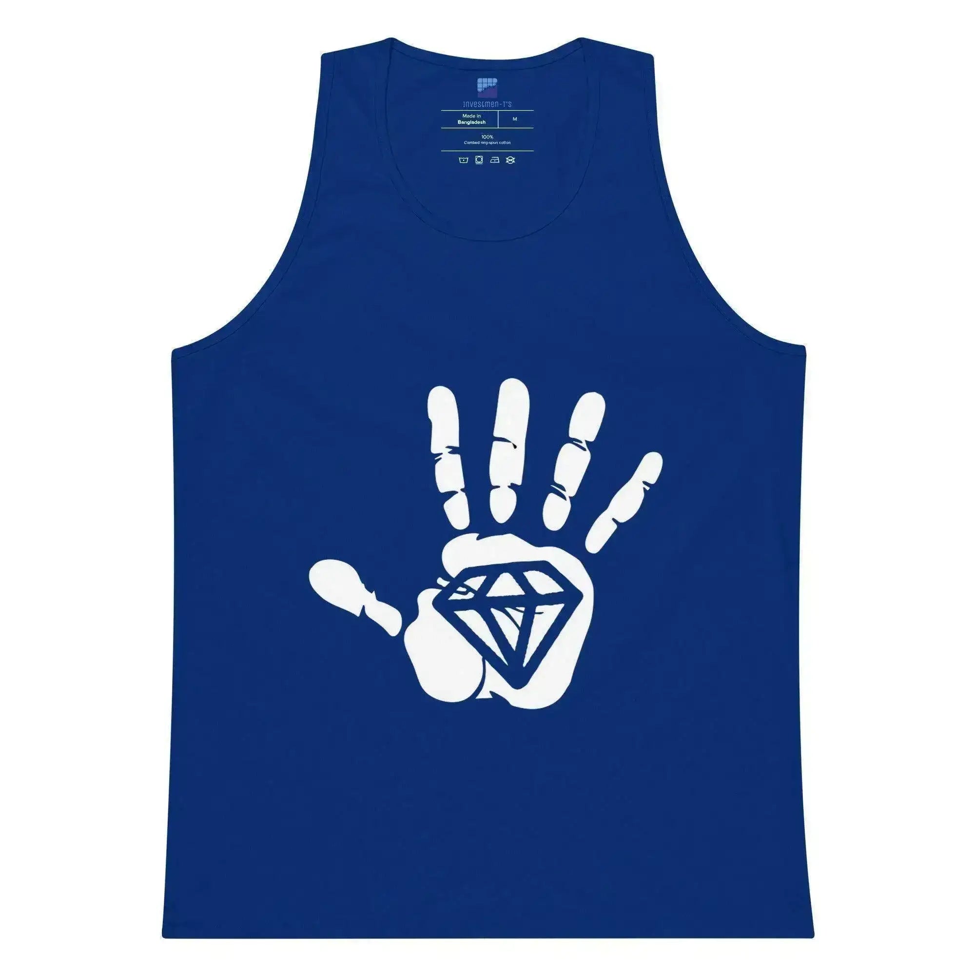 Diamond Palm White Tank Top - InvestmenTees