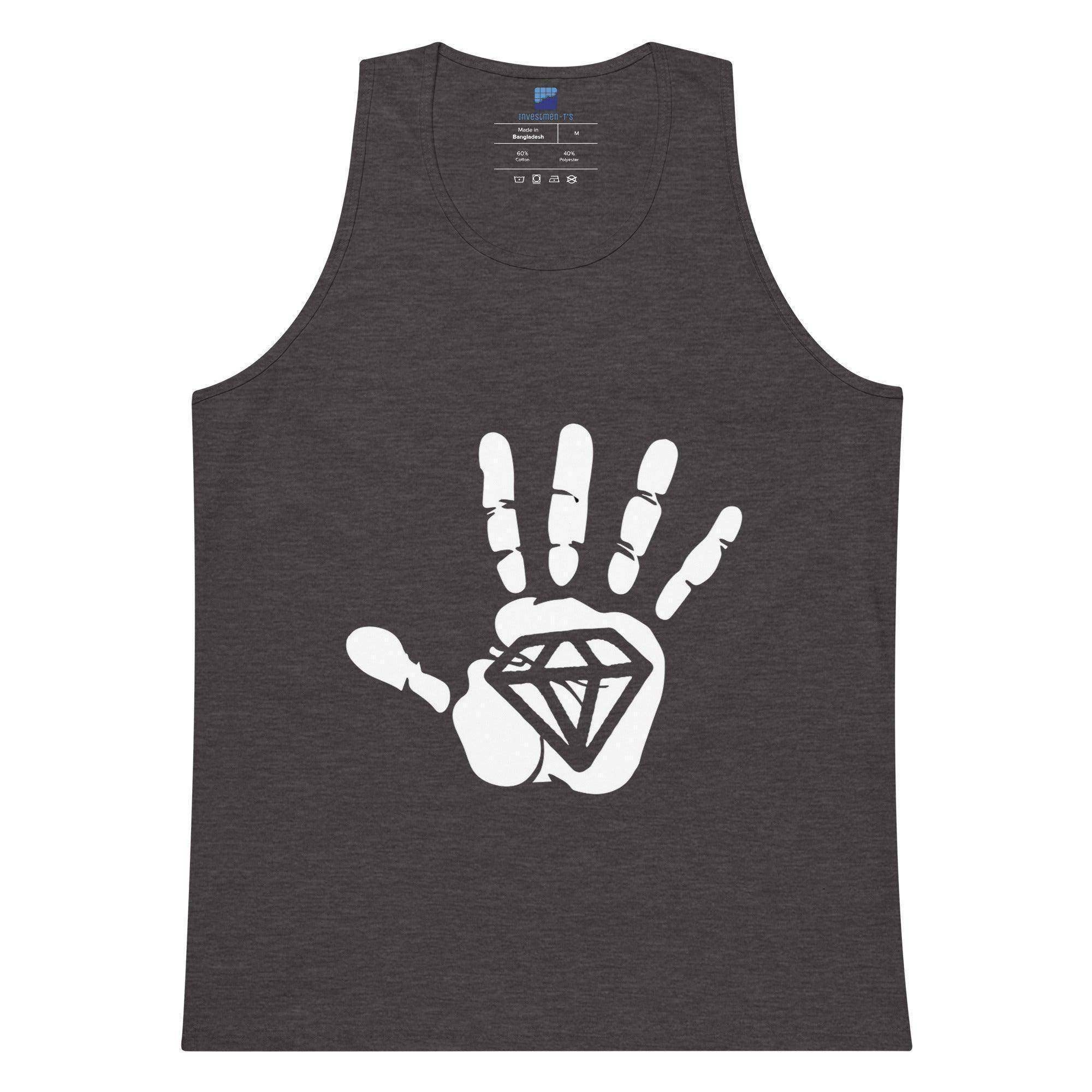 Diamond Palm White Tank Top - InvestmenTees