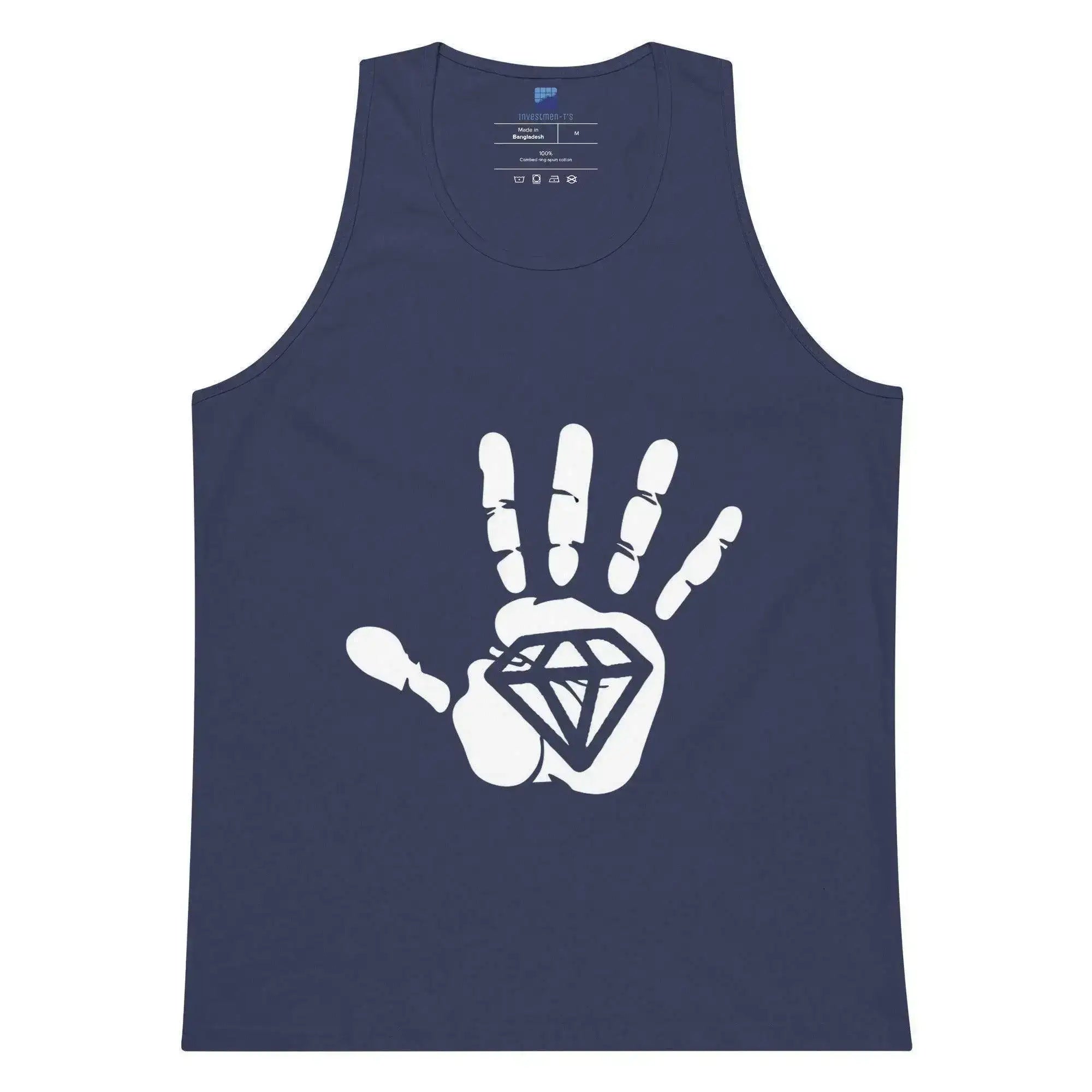 Diamond Palm White Tank Top - InvestmenTees