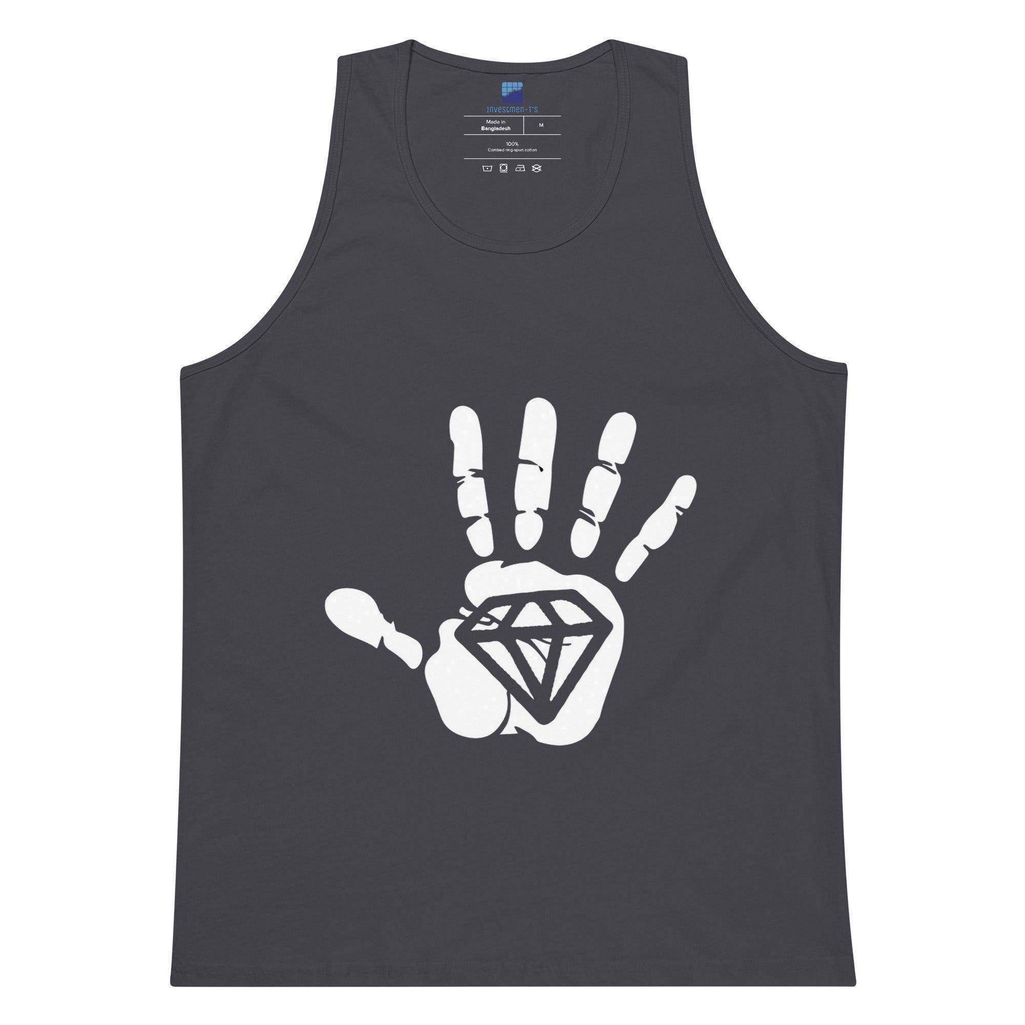 Diamond Palm White Tank Top - InvestmenTees
