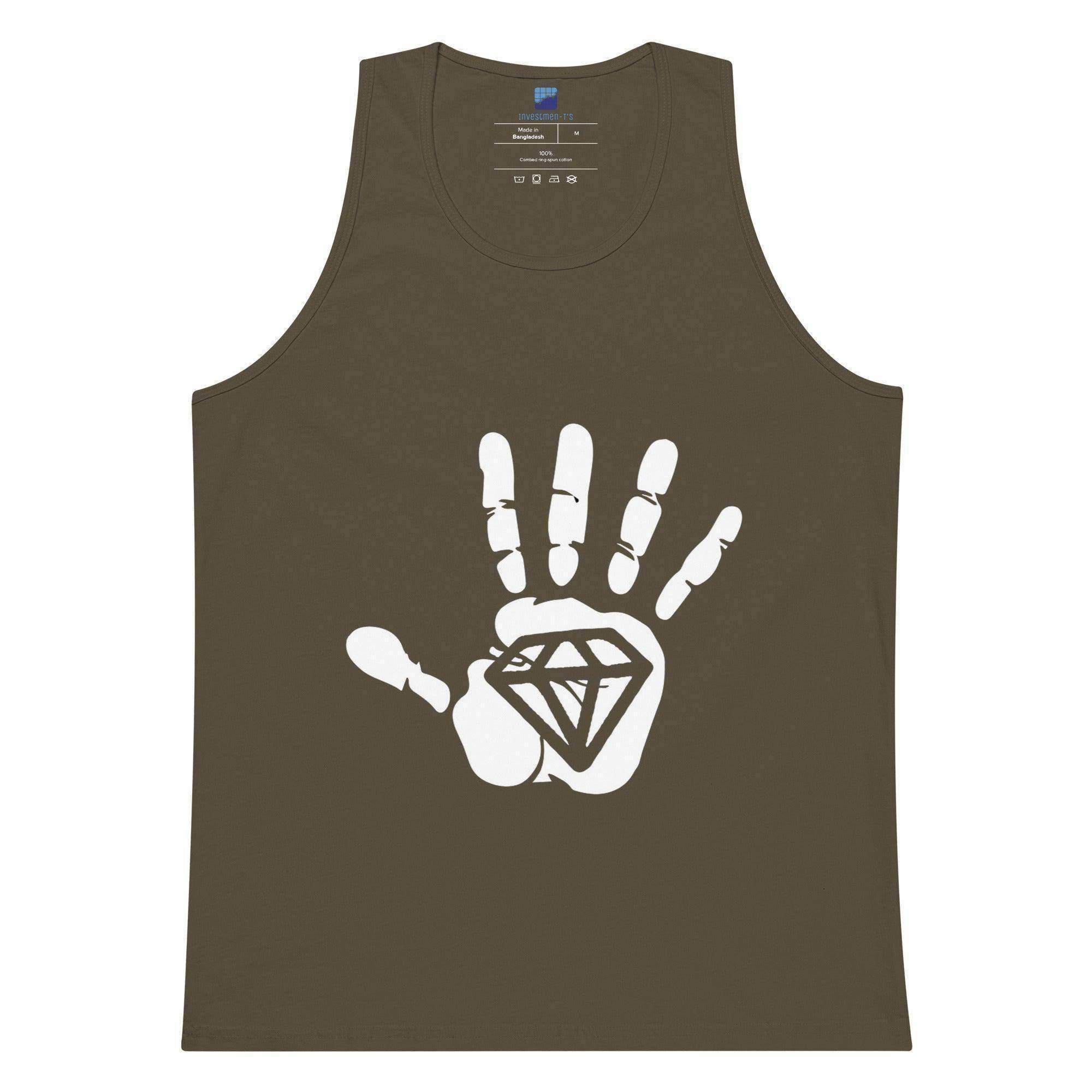 Diamond Palm White Tank Top - InvestmenTees