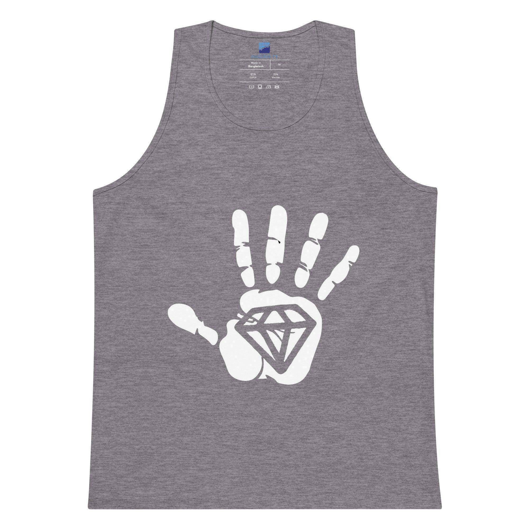 Diamond Palm White Tank Top - InvestmenTees