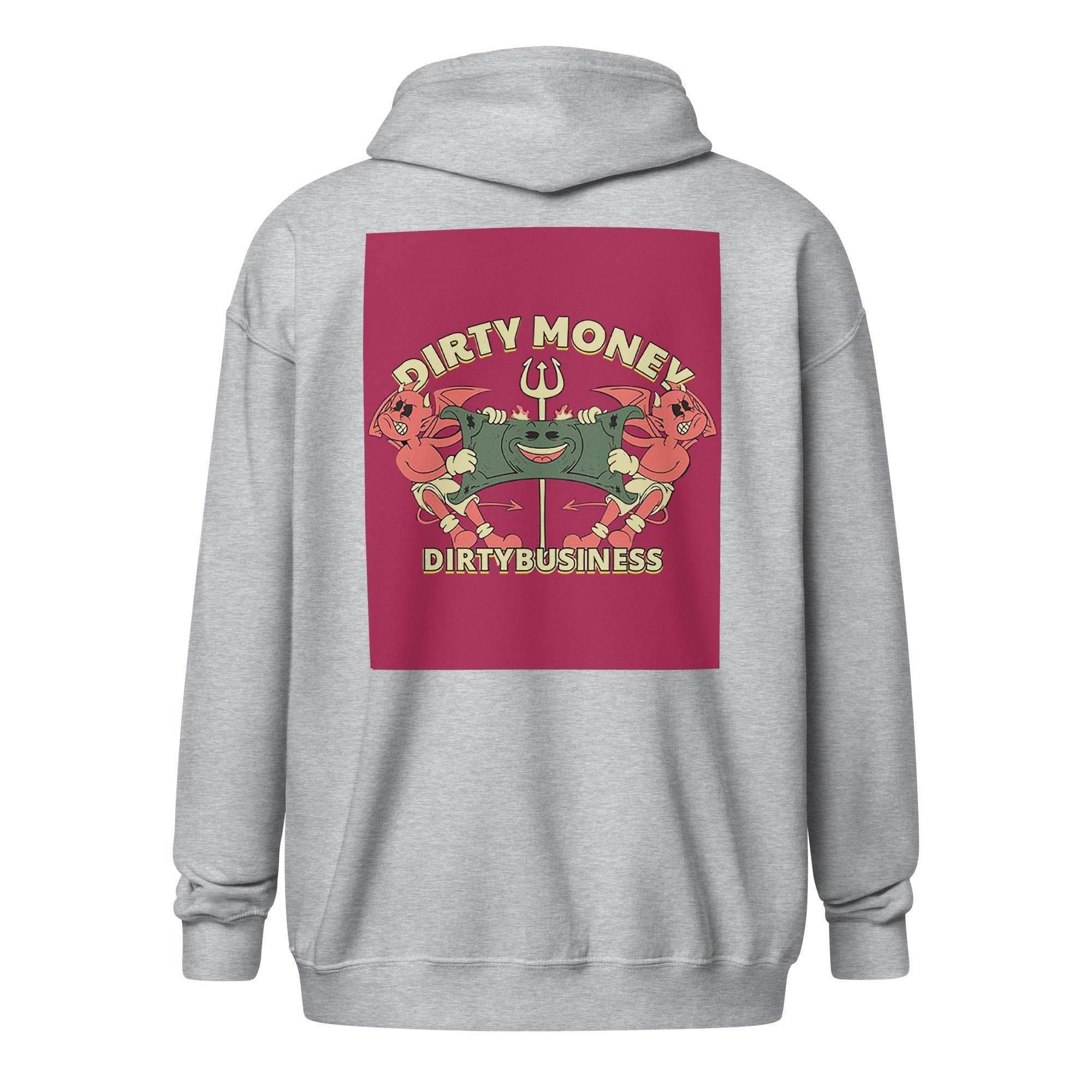 Dirty Money Zip Up Hoodie - InvestmenTees