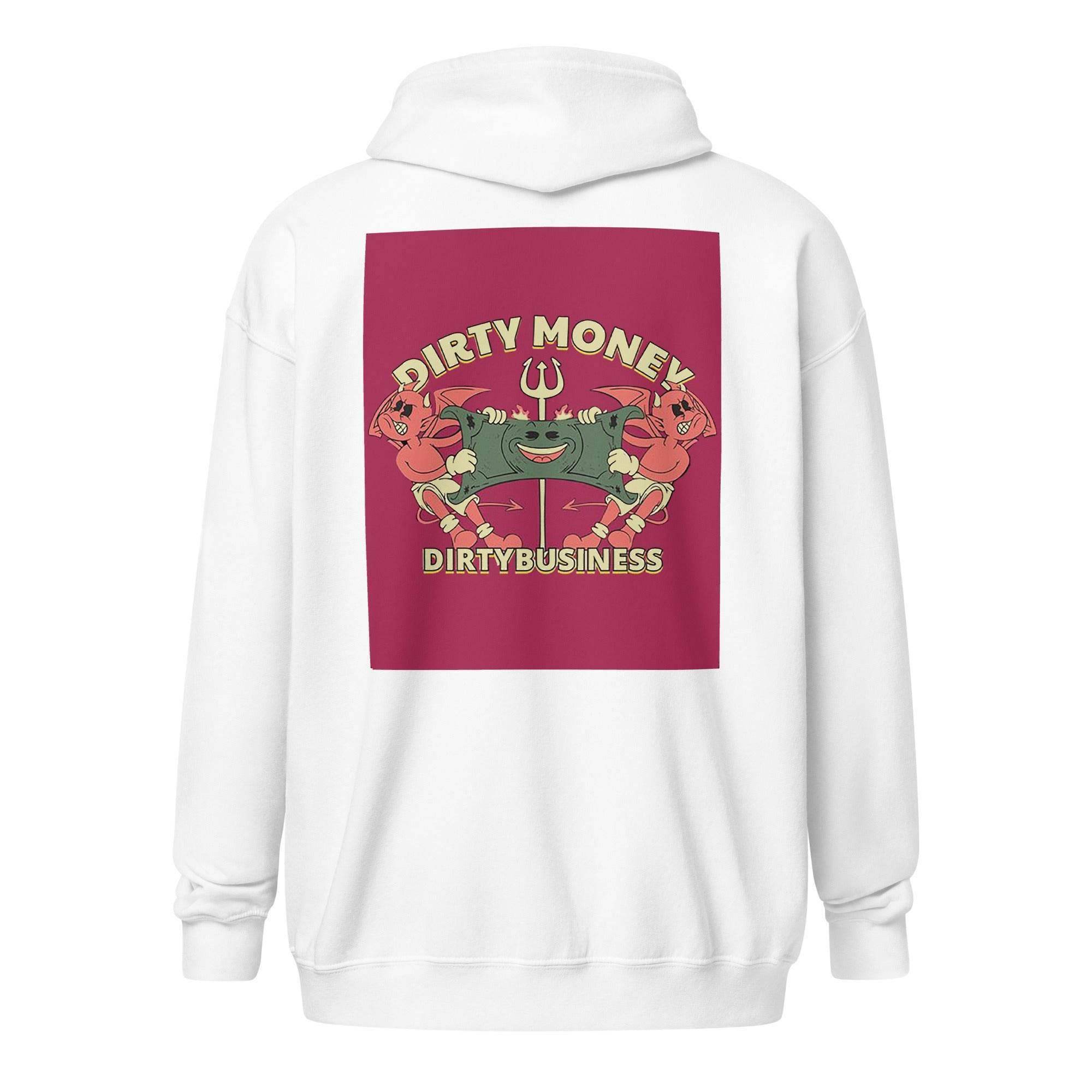 Dirty Money Zip Up Hoodie - InvestmenTees