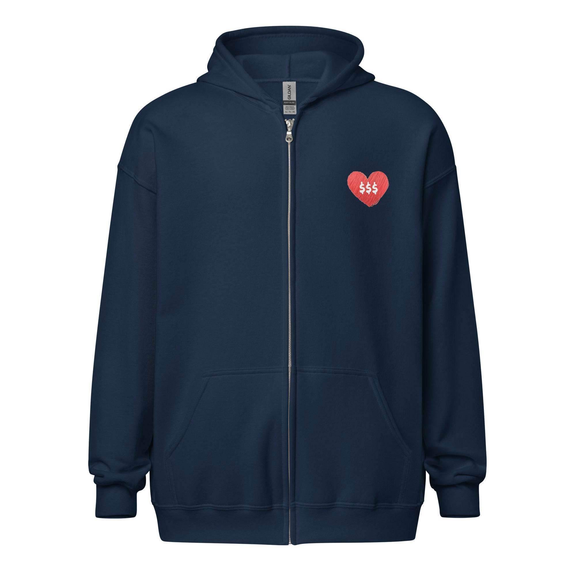 Dirty Money Zip Up Hoodie - InvestmenTees